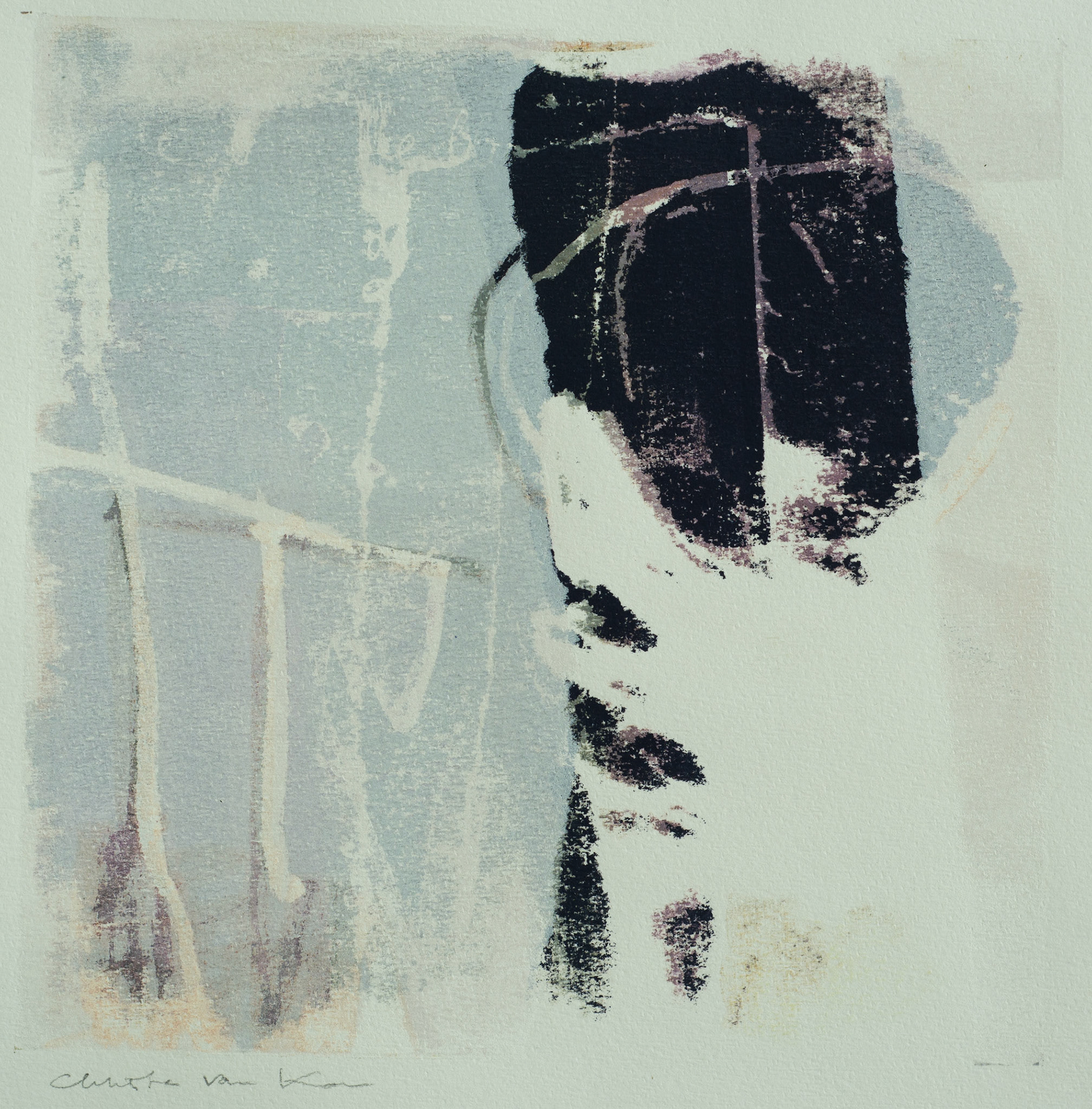 Vroege ochtend | zeefdruk | 20 x 20  | € 175