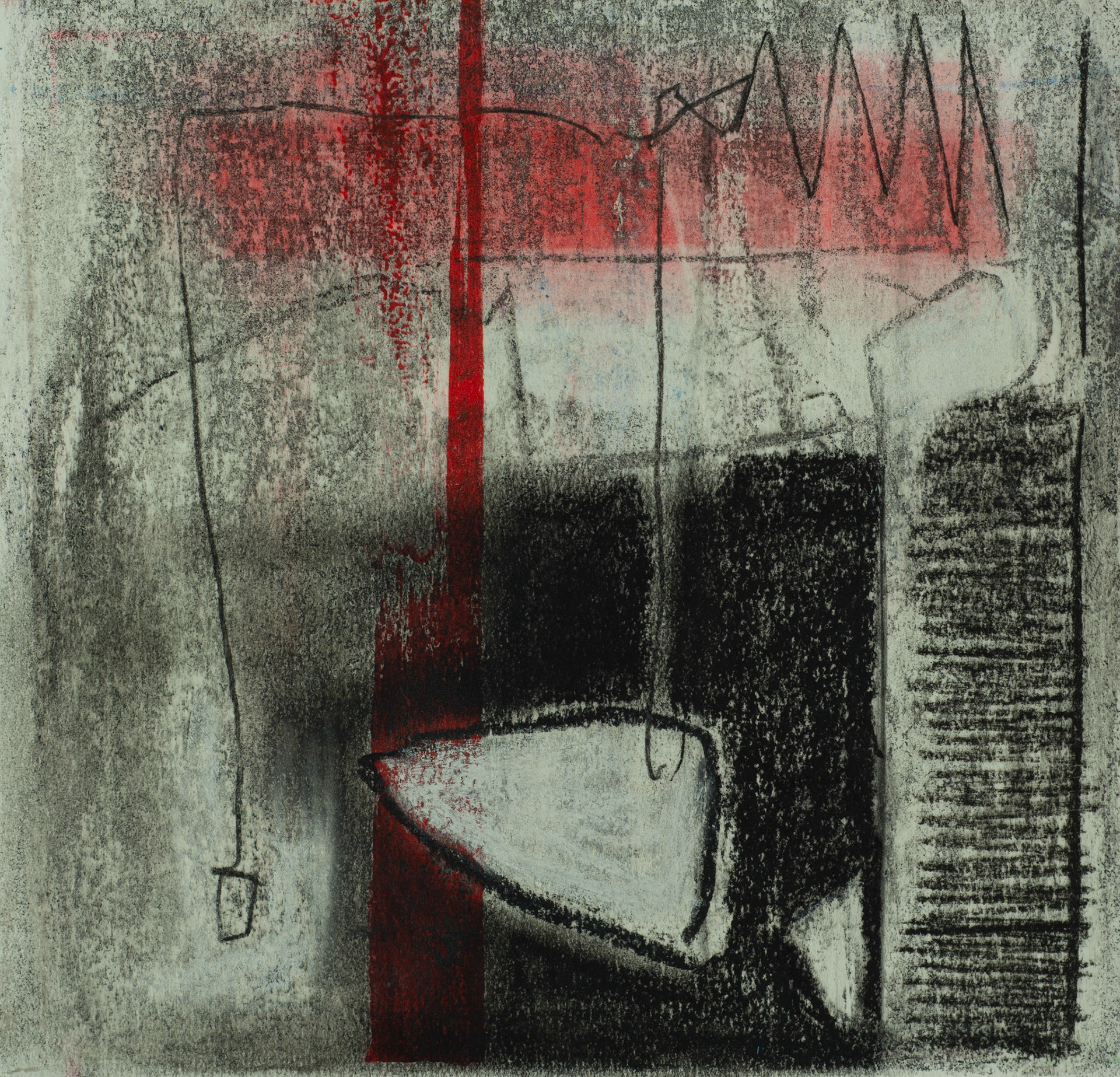 Rode mist | mixed media | 20 x 20 | € 175