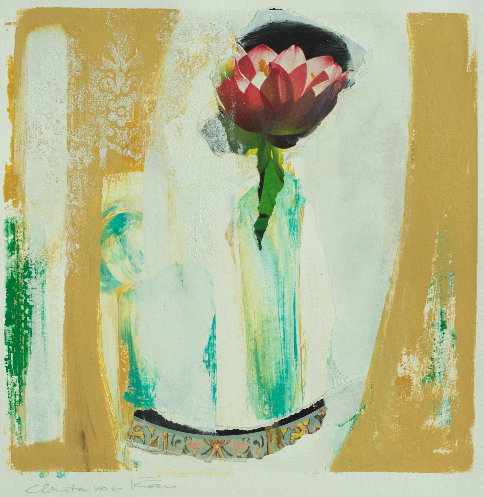 De tuin ruiken | mixed media | 20 x 20 | € 175