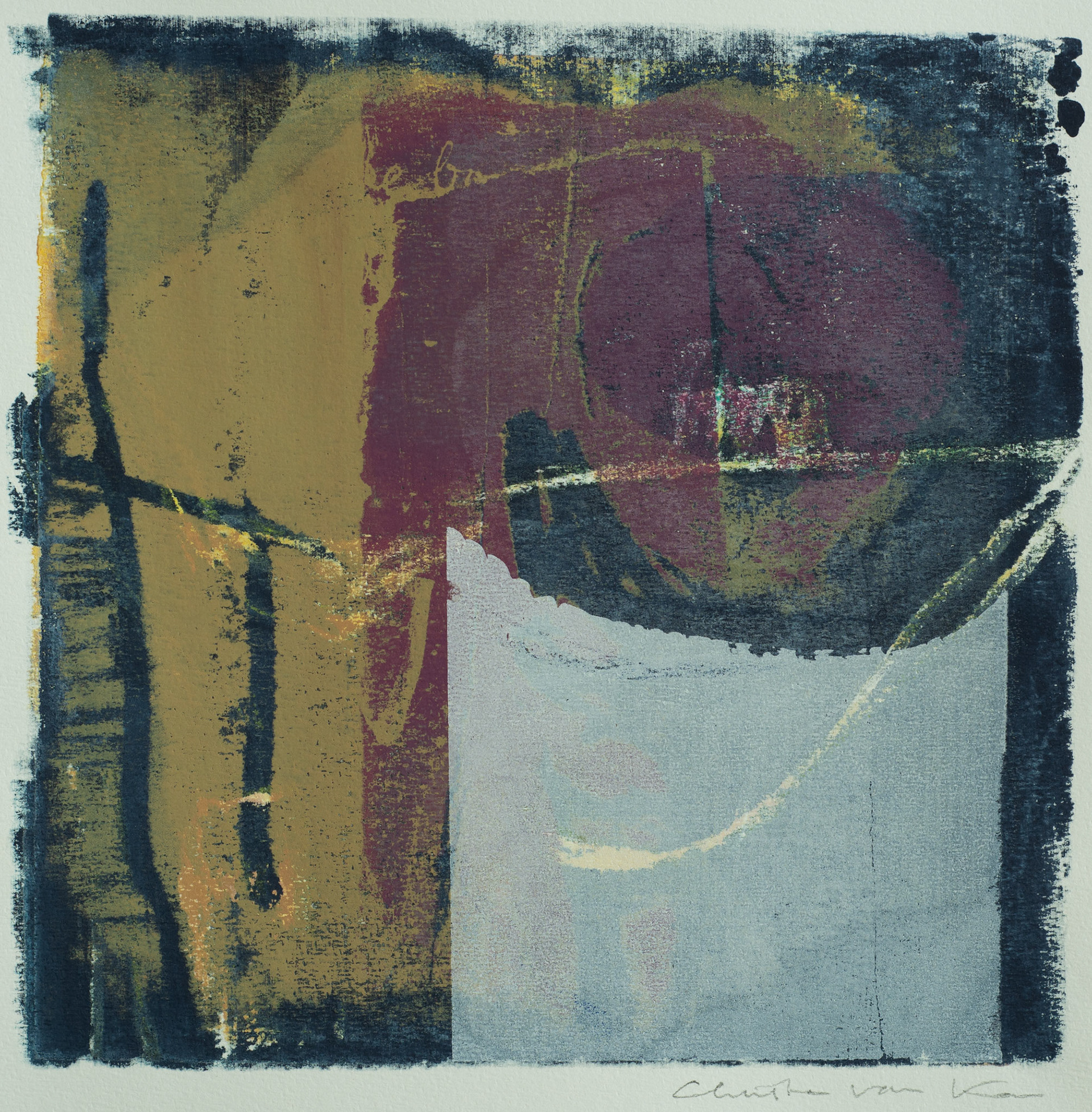 Nacht | zeefdruk | 20 x 20  | € 175