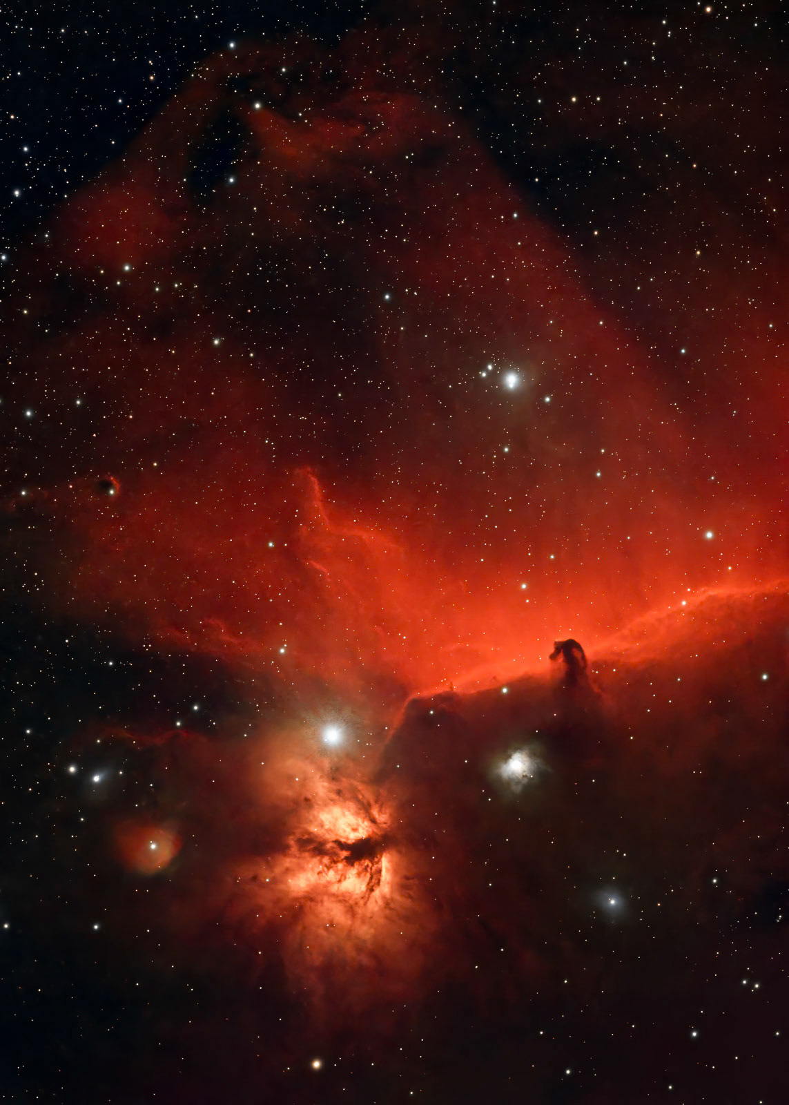 Horsehead and flaming Nebulas