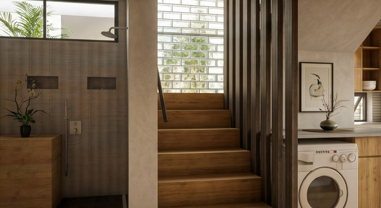 View from Entry - Stairwell to Loft