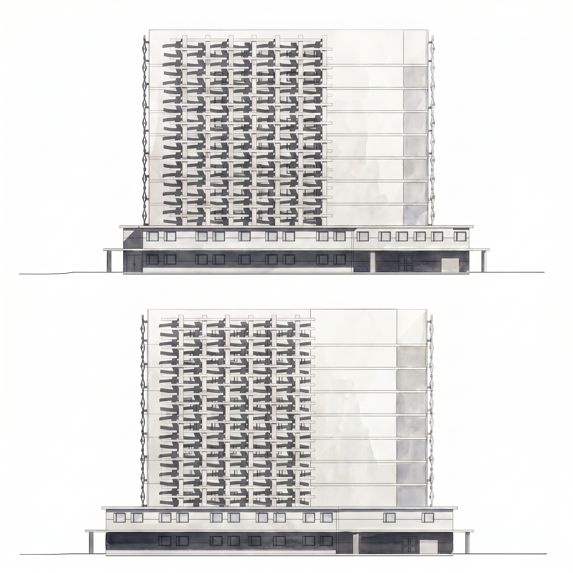 North & South Elevations