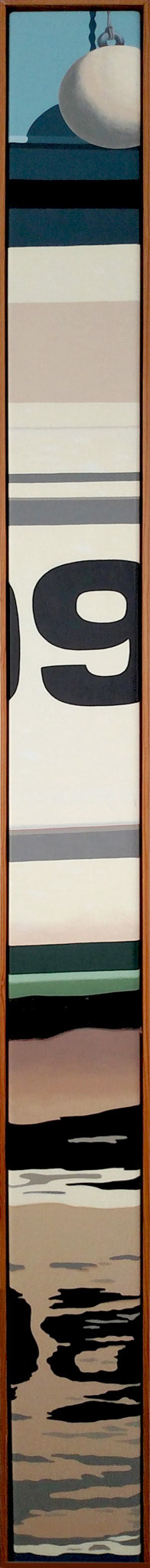 Acrylic on canvas / 60"x5" / Cedar frame on canvas / 60"x5" / Cedar frame