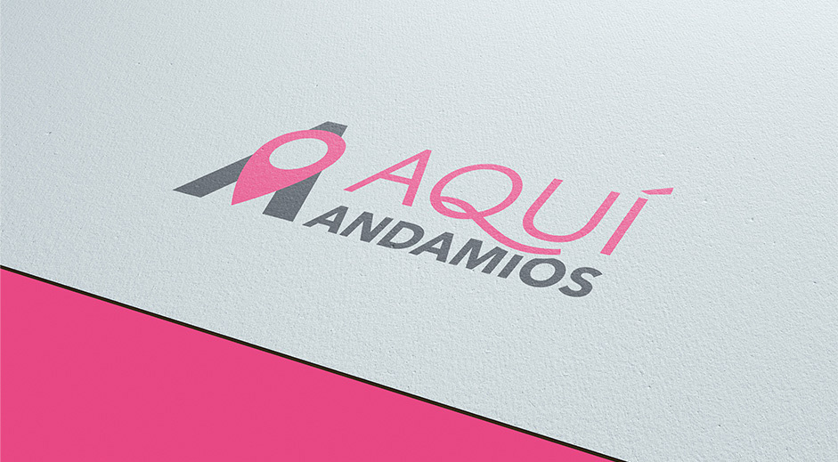 Aquí Andamios logotipo