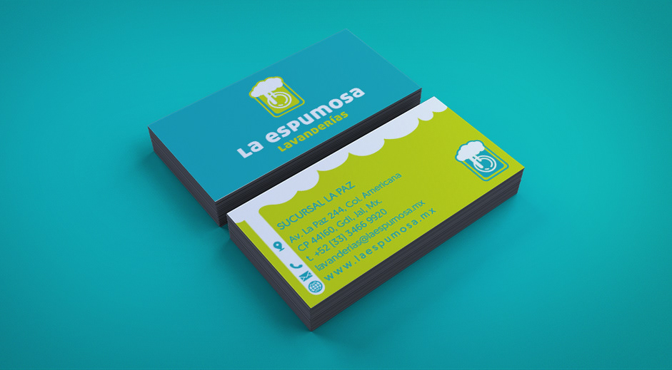 La Espumosa tarjetas de presentación