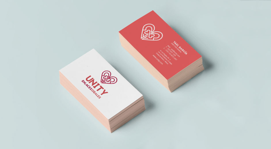 Unity tarjetas de presentación
