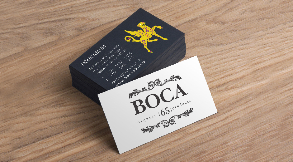 Boca 65 tarjeta de presentación