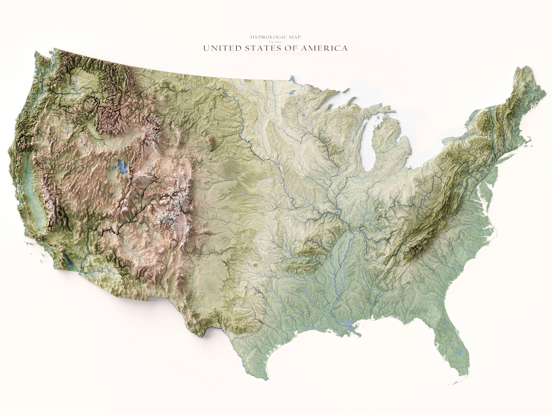 Phillip Pearson Hydrologic Map of the United States