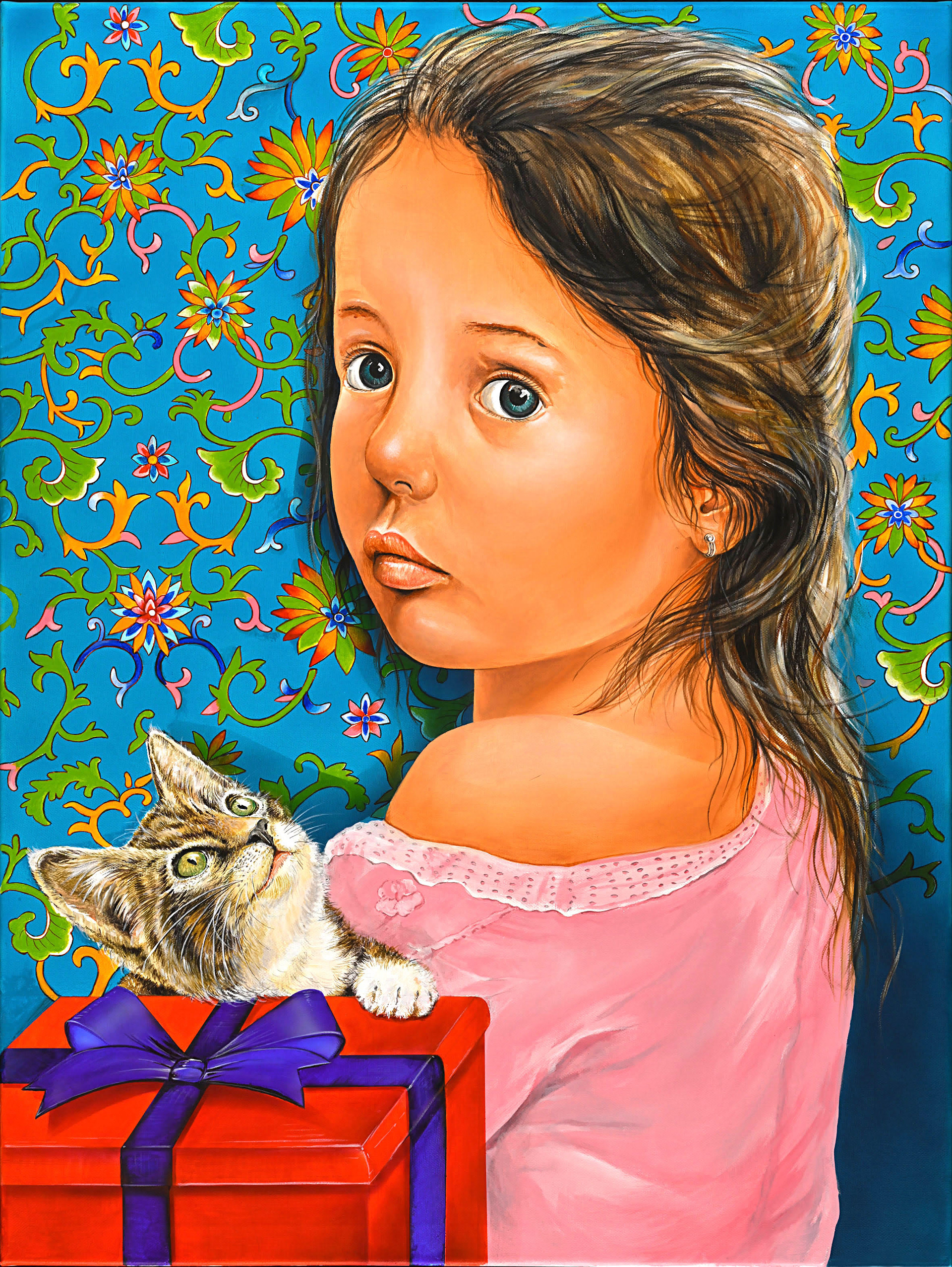 La petite fille et son chat