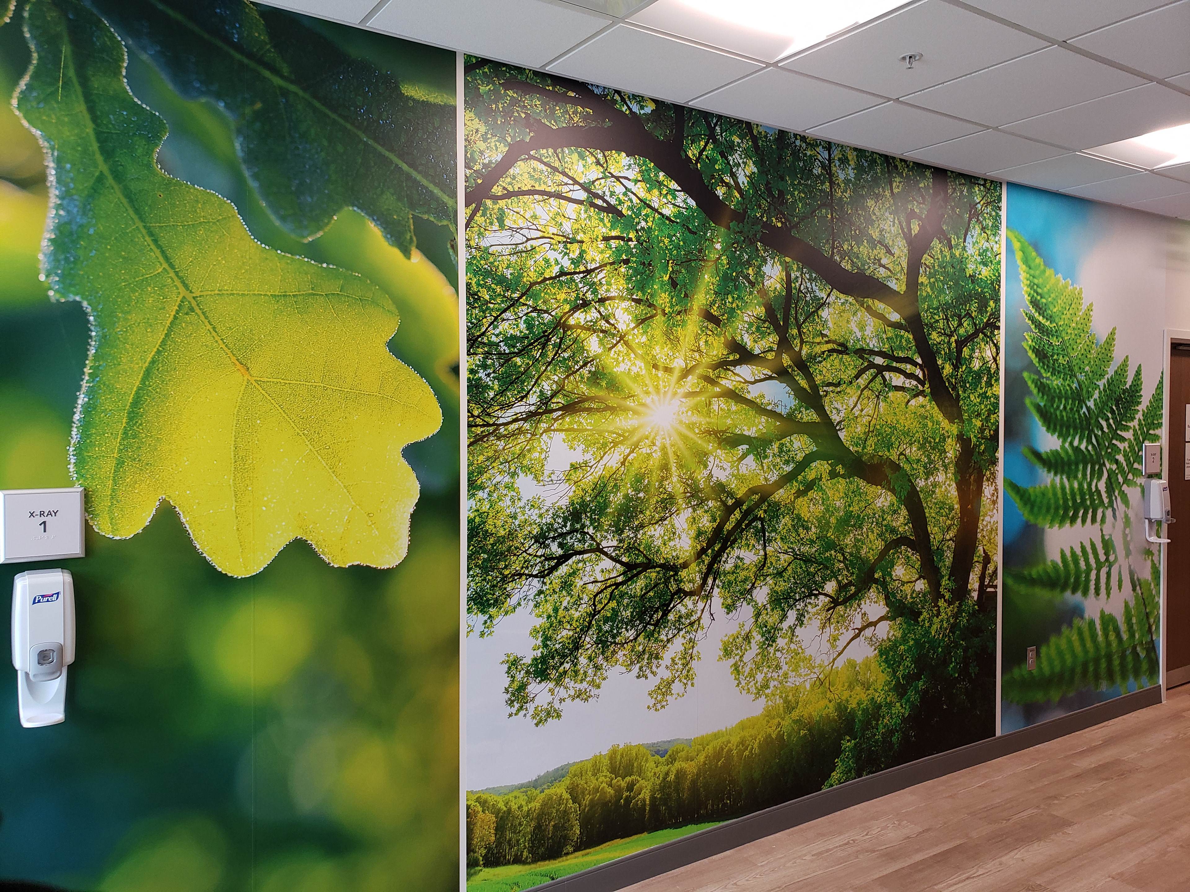 Tiled Wall Graphics (print vinyl) • WakeMed @ Medical Park of Cary • Cary, NC