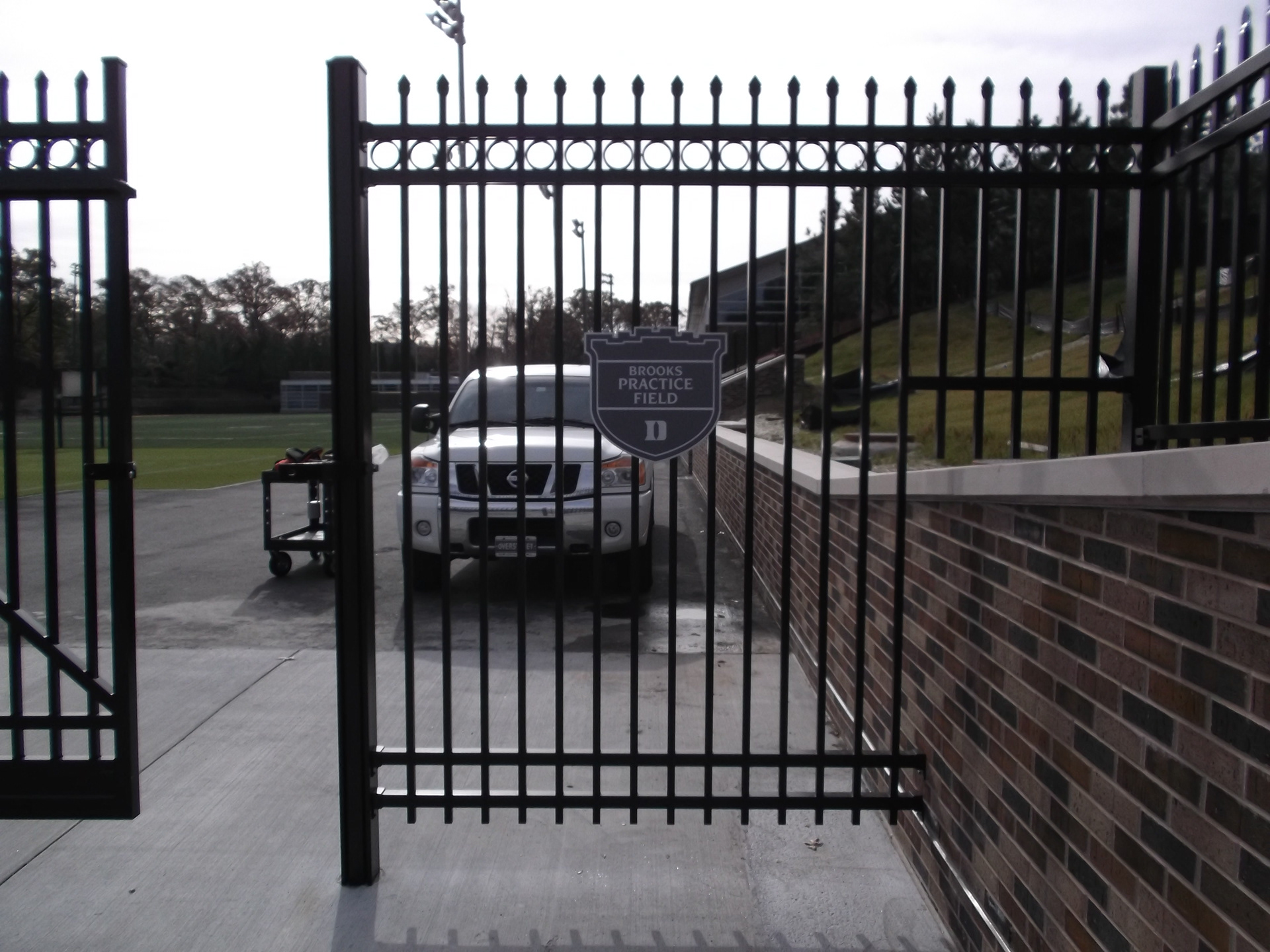 Duke Football • Brooks Practice Field Exterior Donor Plaque • Milled Aluminum