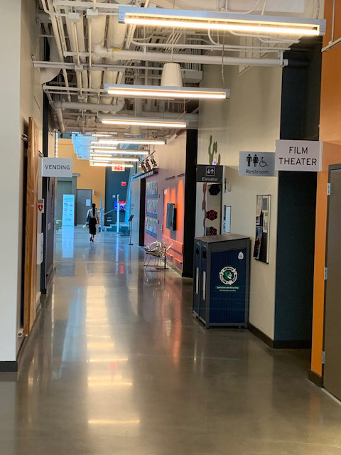 Flag/Bracket Signs (acrylic w/ metal wall brackets) • Rubenstein Arts Center @ Duke University • Durham, NC