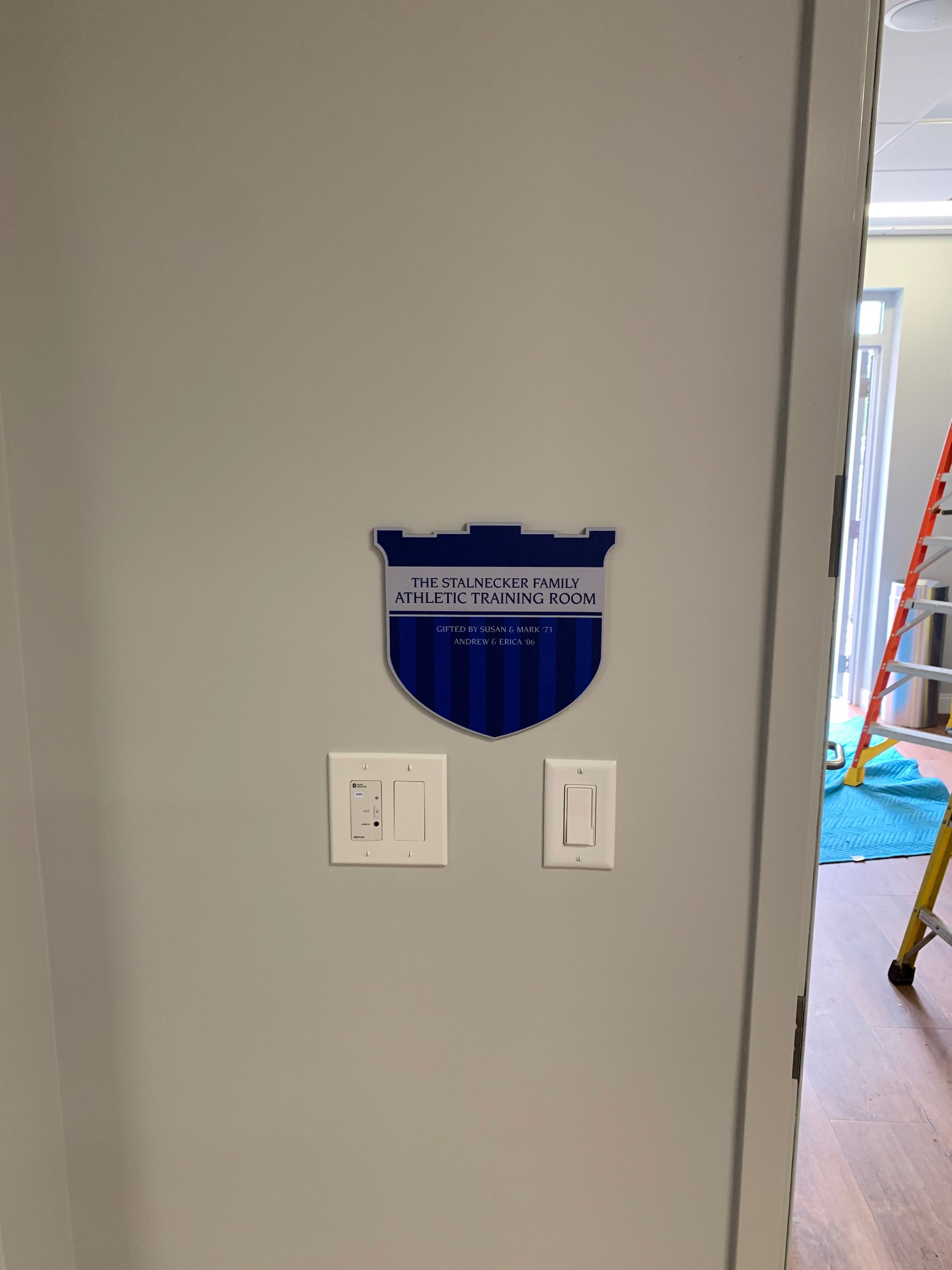 Duke Field Hockey • The Stalnecker Family Athletic Training Room Donor Plaque