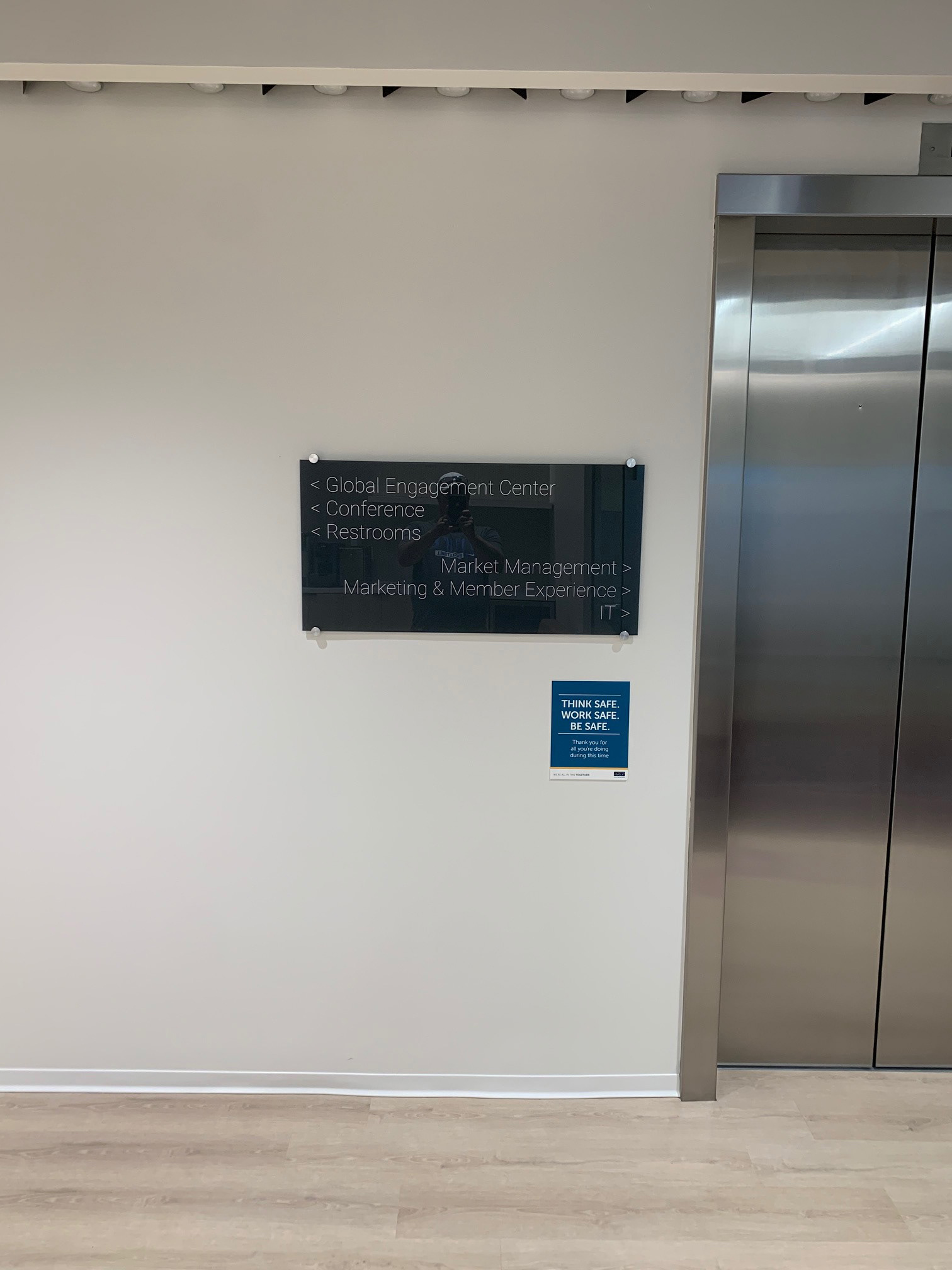 AICPA 2nd Floor Lobby Directional • Durham, NC