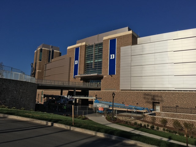 Duke Blue Devil Tower Vertical Banners (aluminum pan-formed panels - 9 panels per banner)
