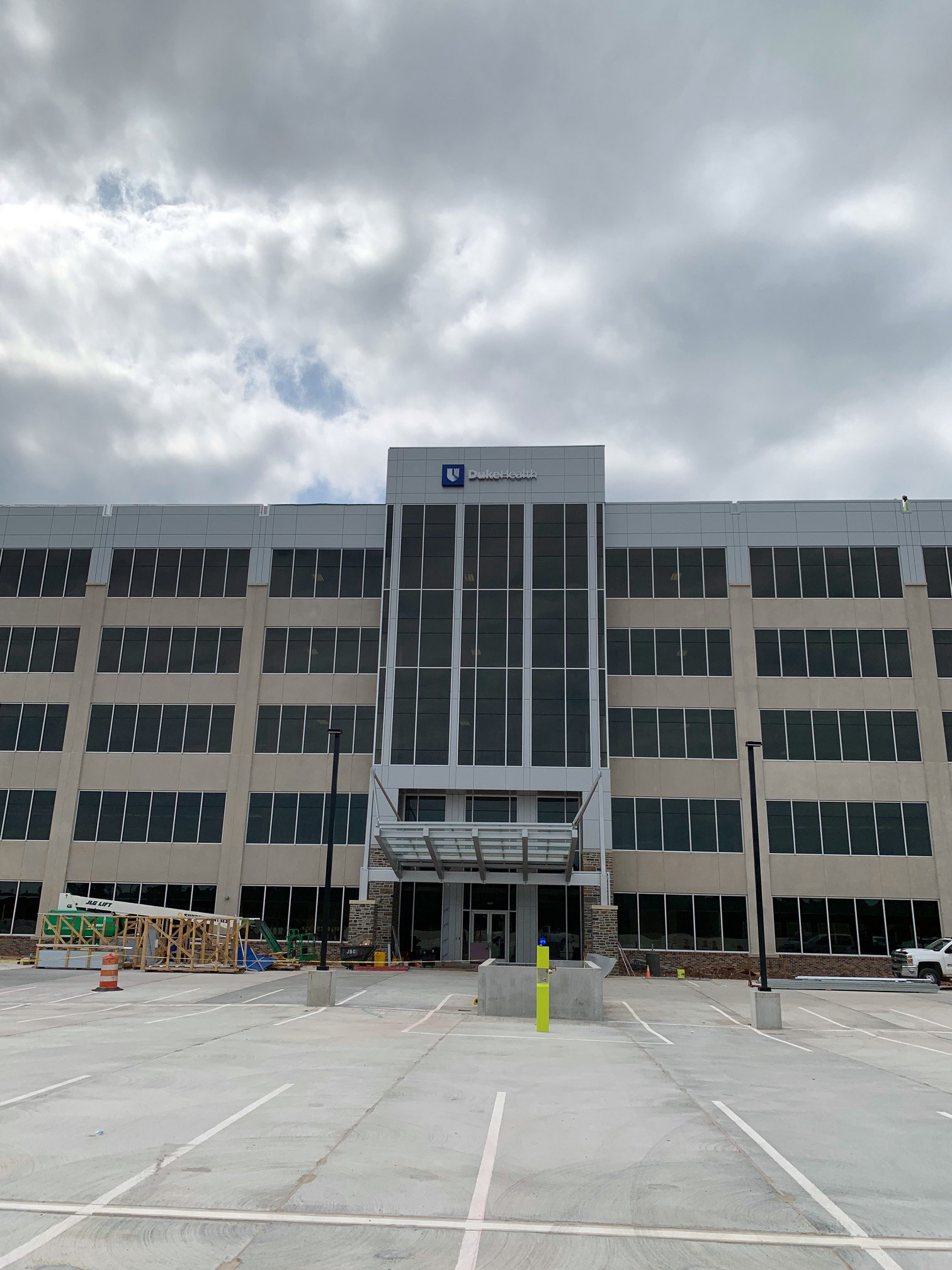 Duke Health Illuminated Raceway Logo (Main Entrance Elevation) • Arringdon • Durham/Morrisville, NC