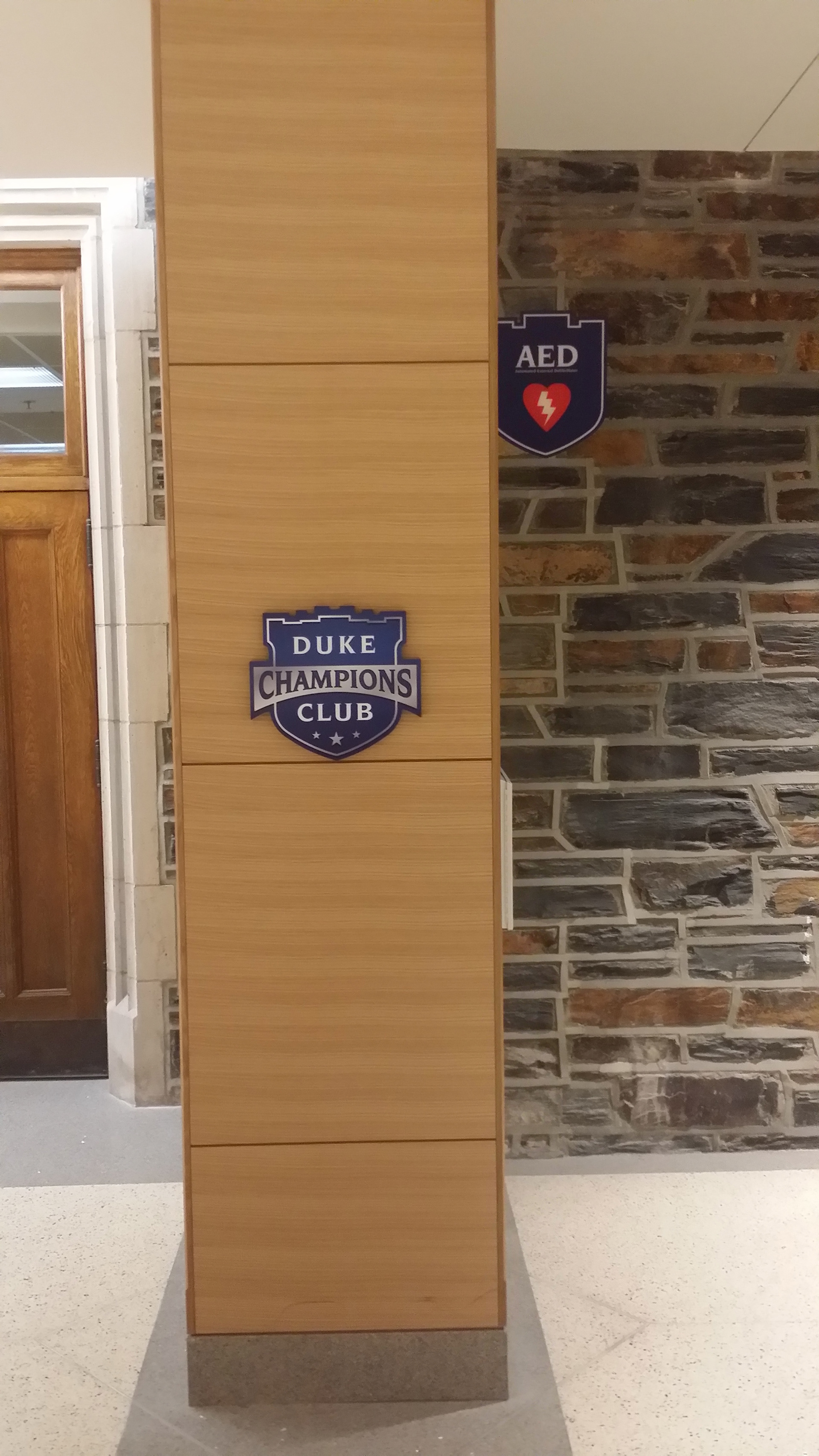 Custom Room ID plaque • Duke Champions Club • Duke University