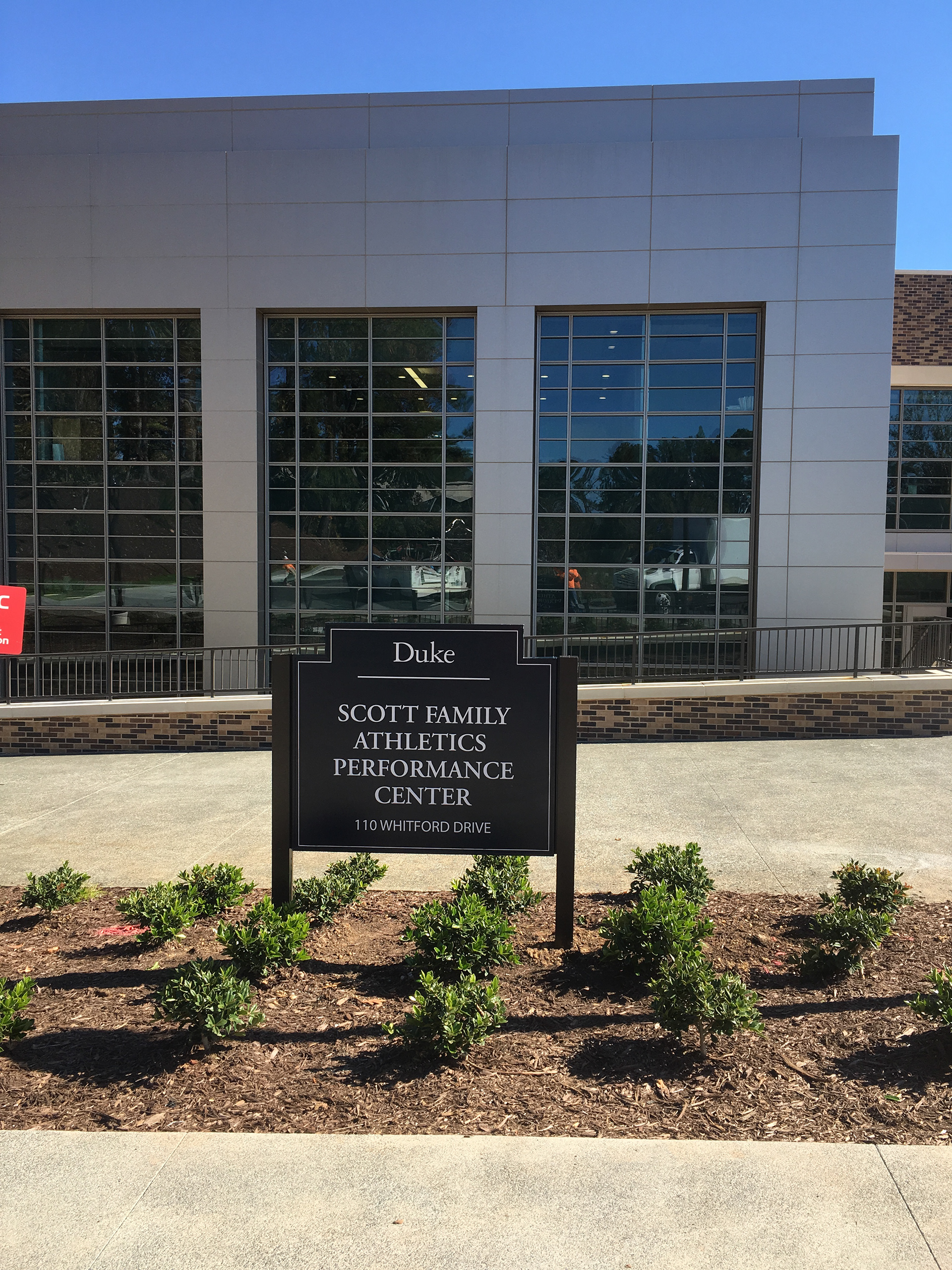 Post & Panel Building ID • Scott Family Athletics Performance Center @ Duke University • Durham, NC