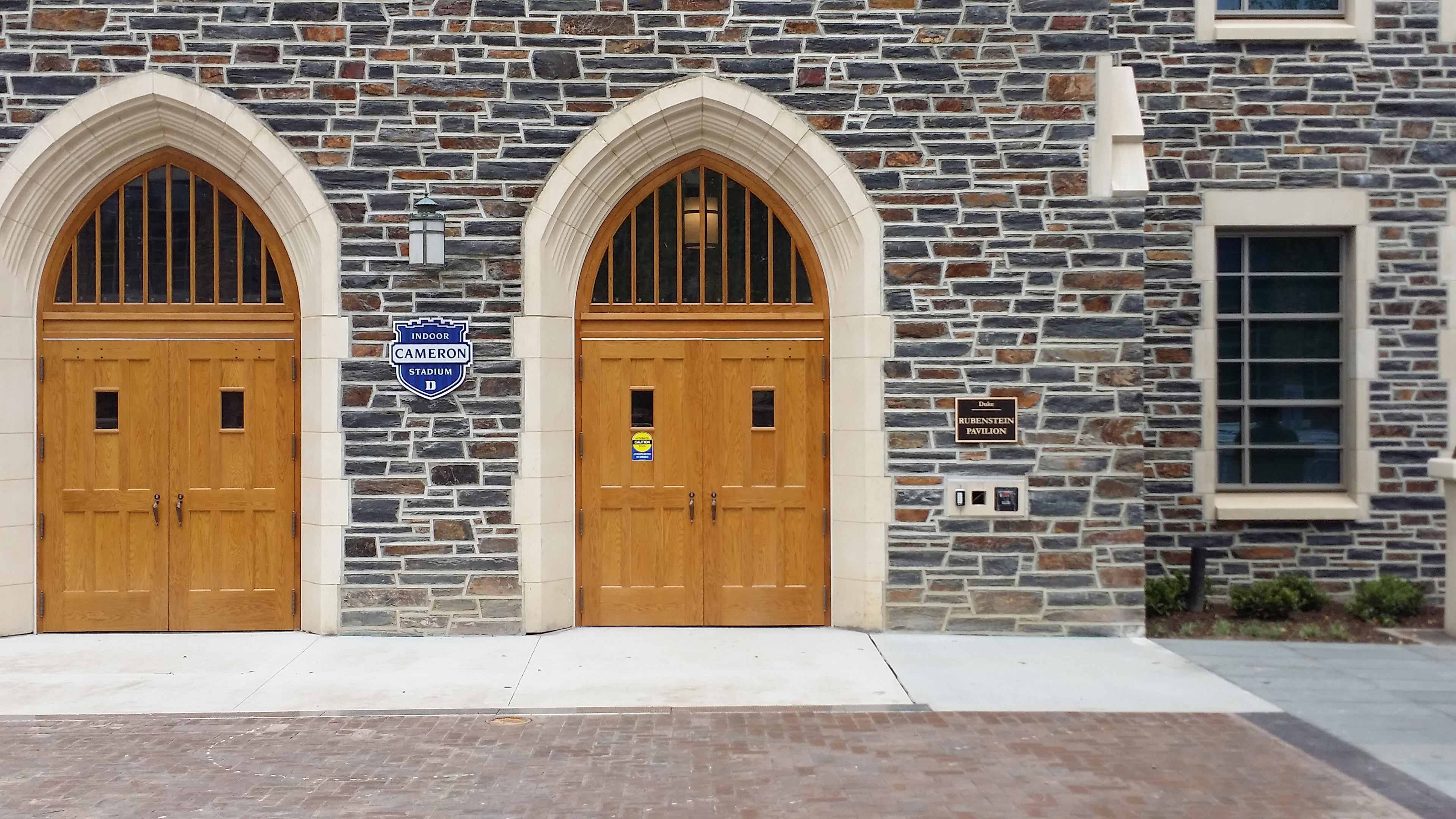 Exterior Plaques • Cameron Indoor Stadium (aluminum) and Rubenstein Pavilion (cast bronze) • Duke University • Durham, NC