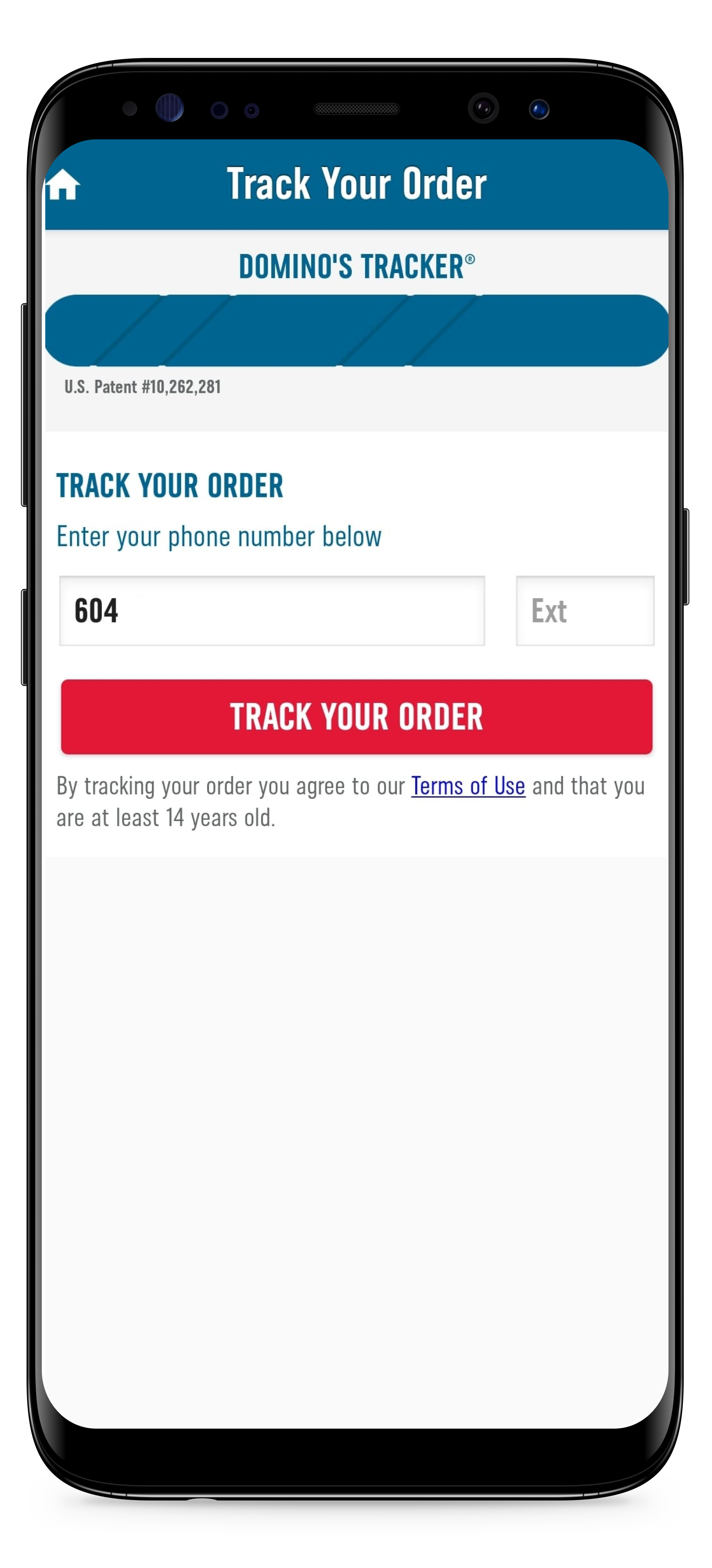 Track order - before