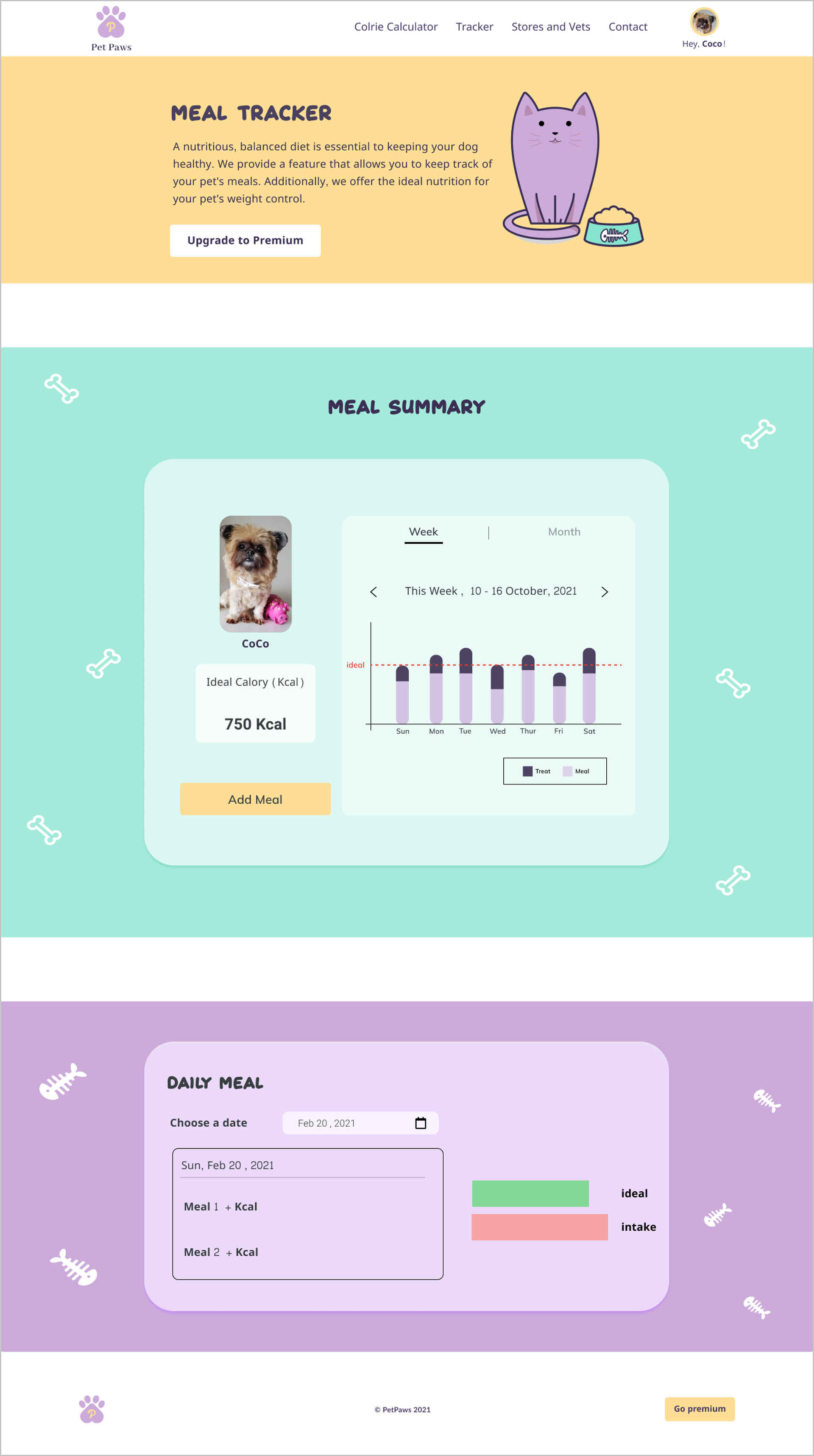 Meal Tracker- Desktop