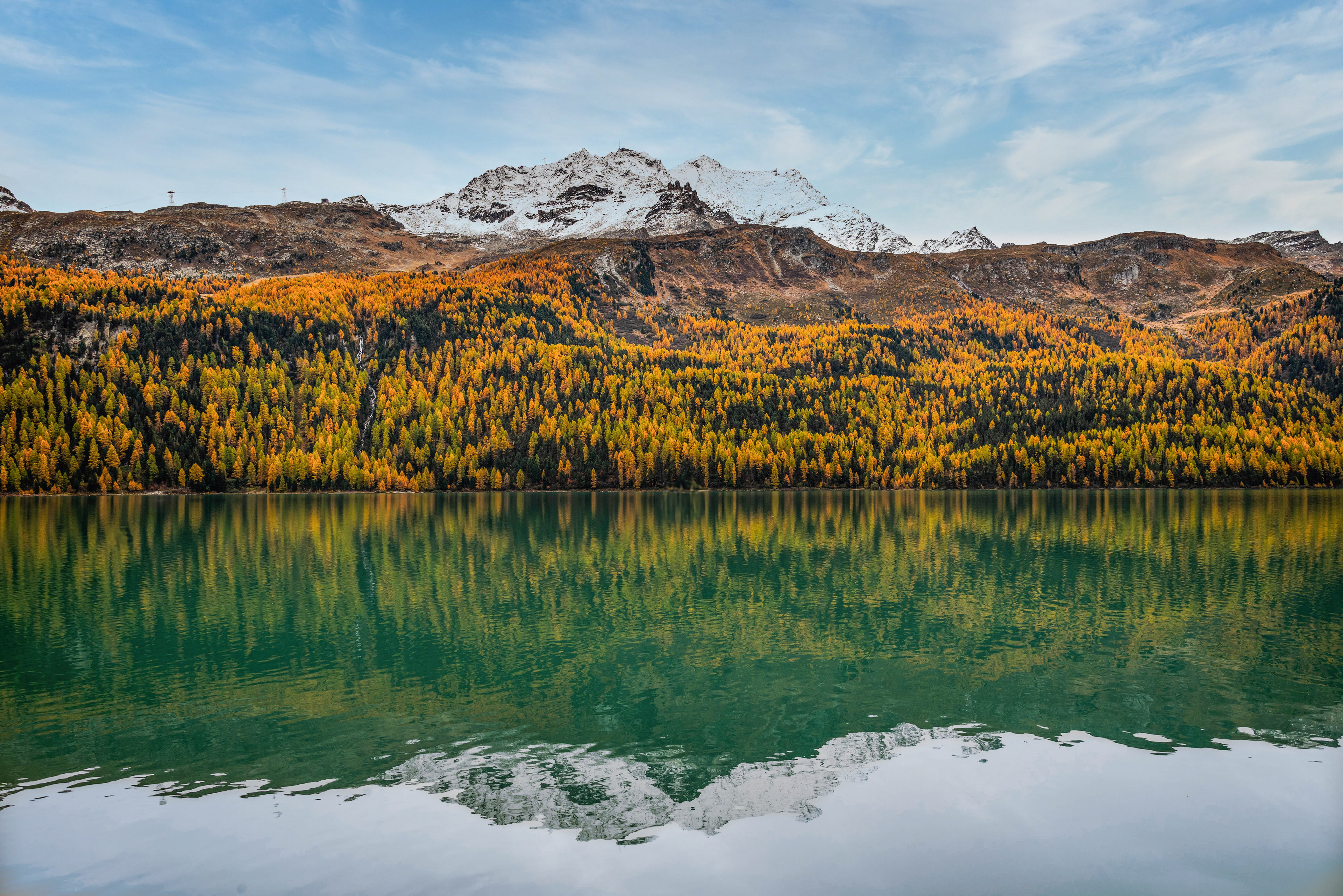 Naturspiegelung im Silvaplanersee