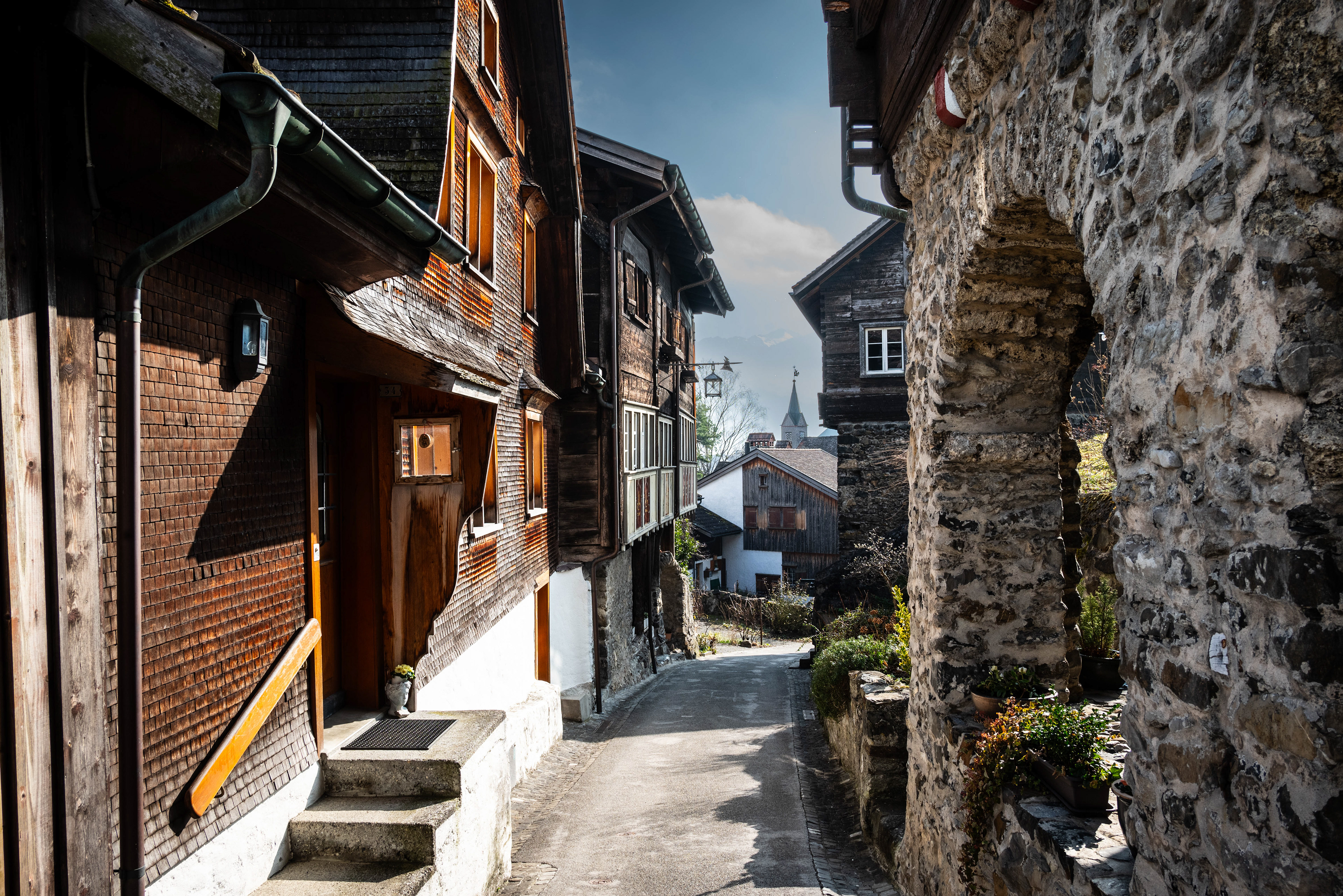 Verborgene Gasse in Werdenberg