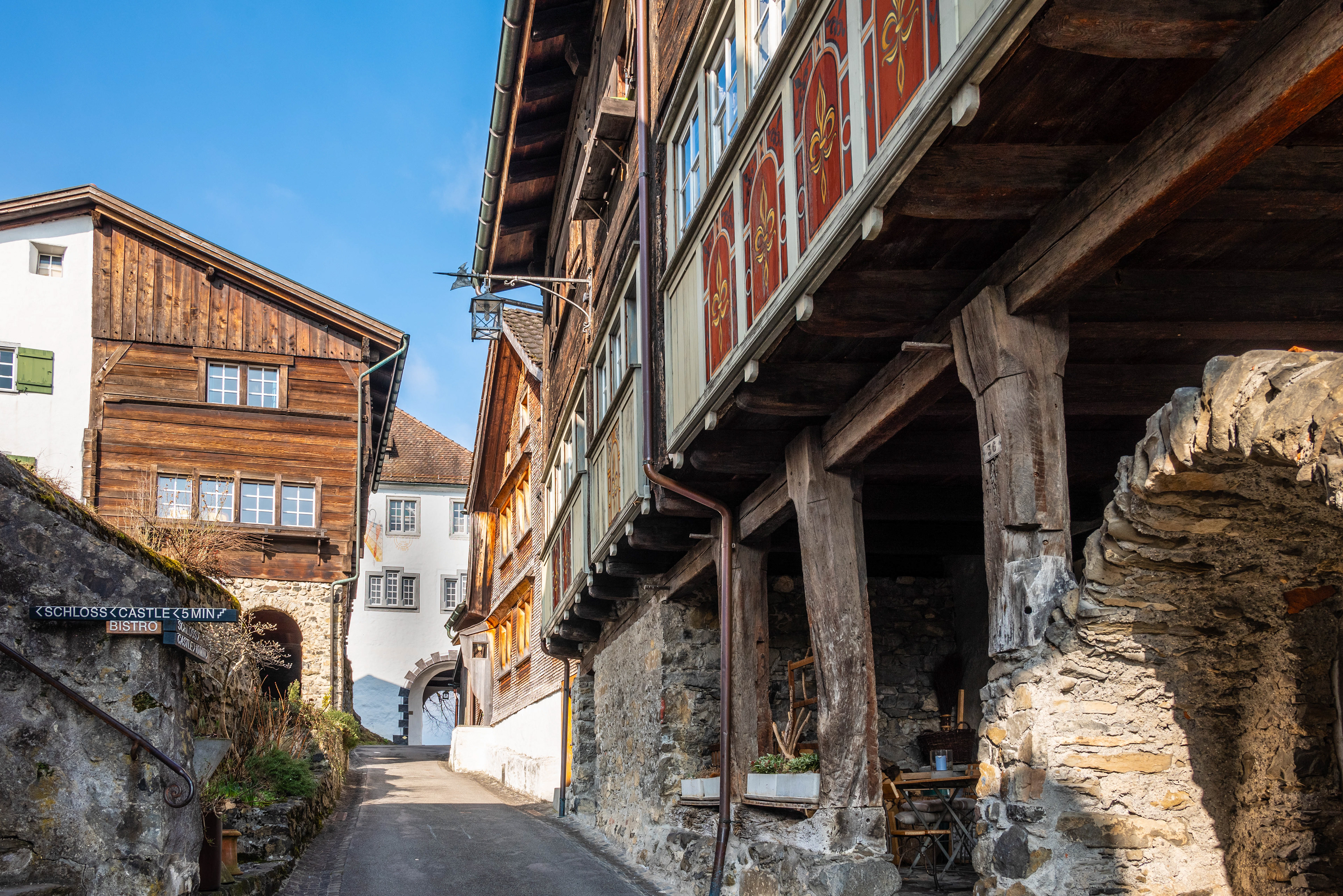 Mittelalterliche Gassen von Werdenberg