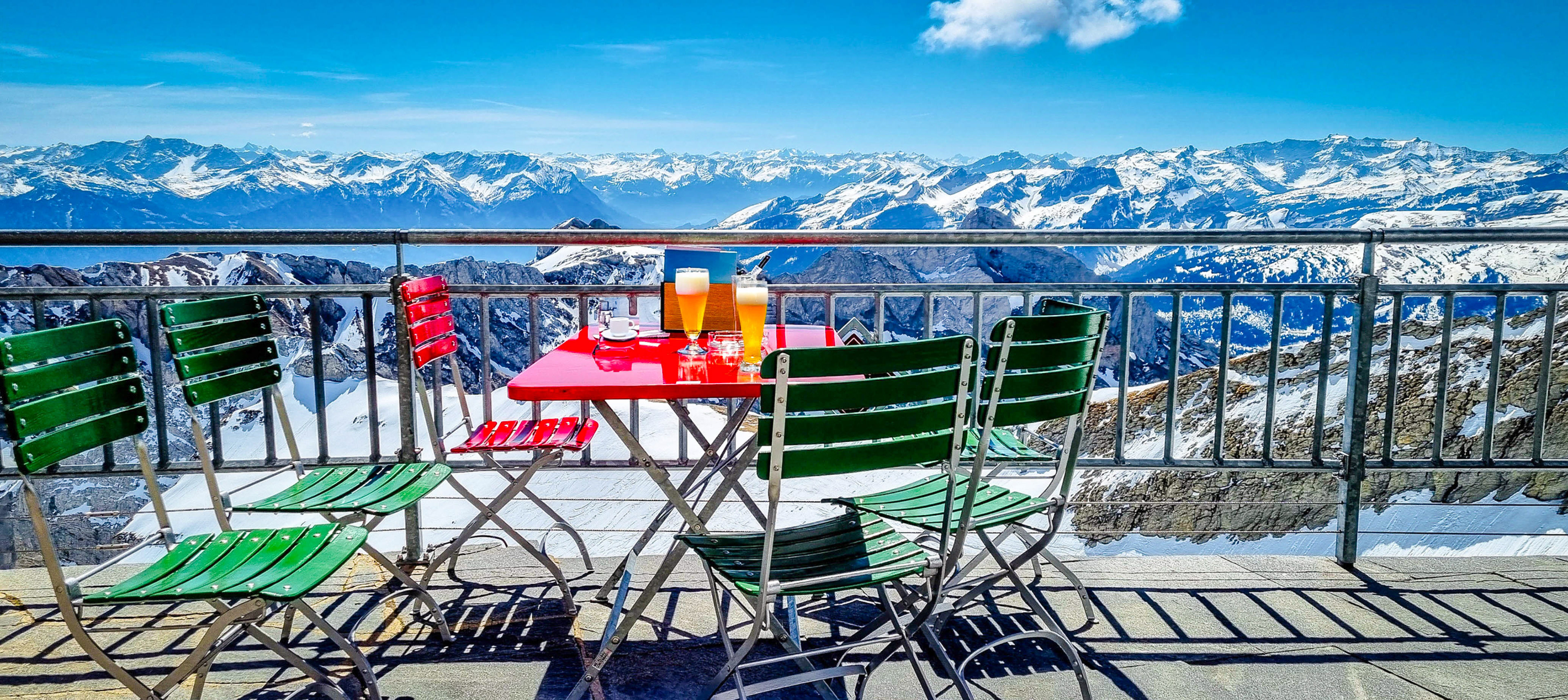 Sonnenterrasse auf dem Säntis: Alpenglück pur