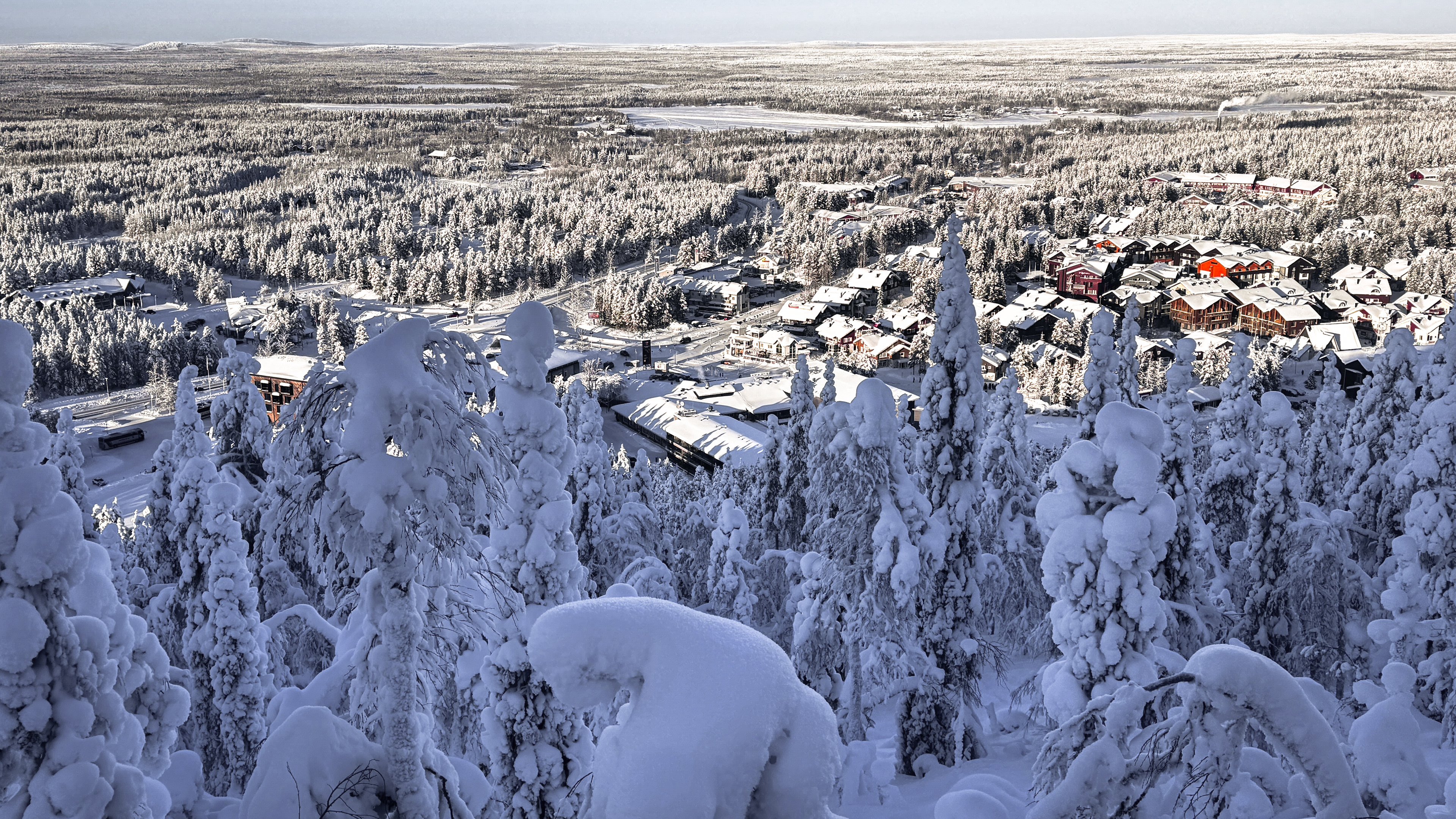 Winterzauber über Levi