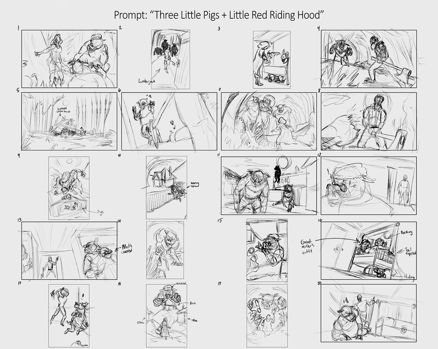 The Three Pigs - Thumbnails