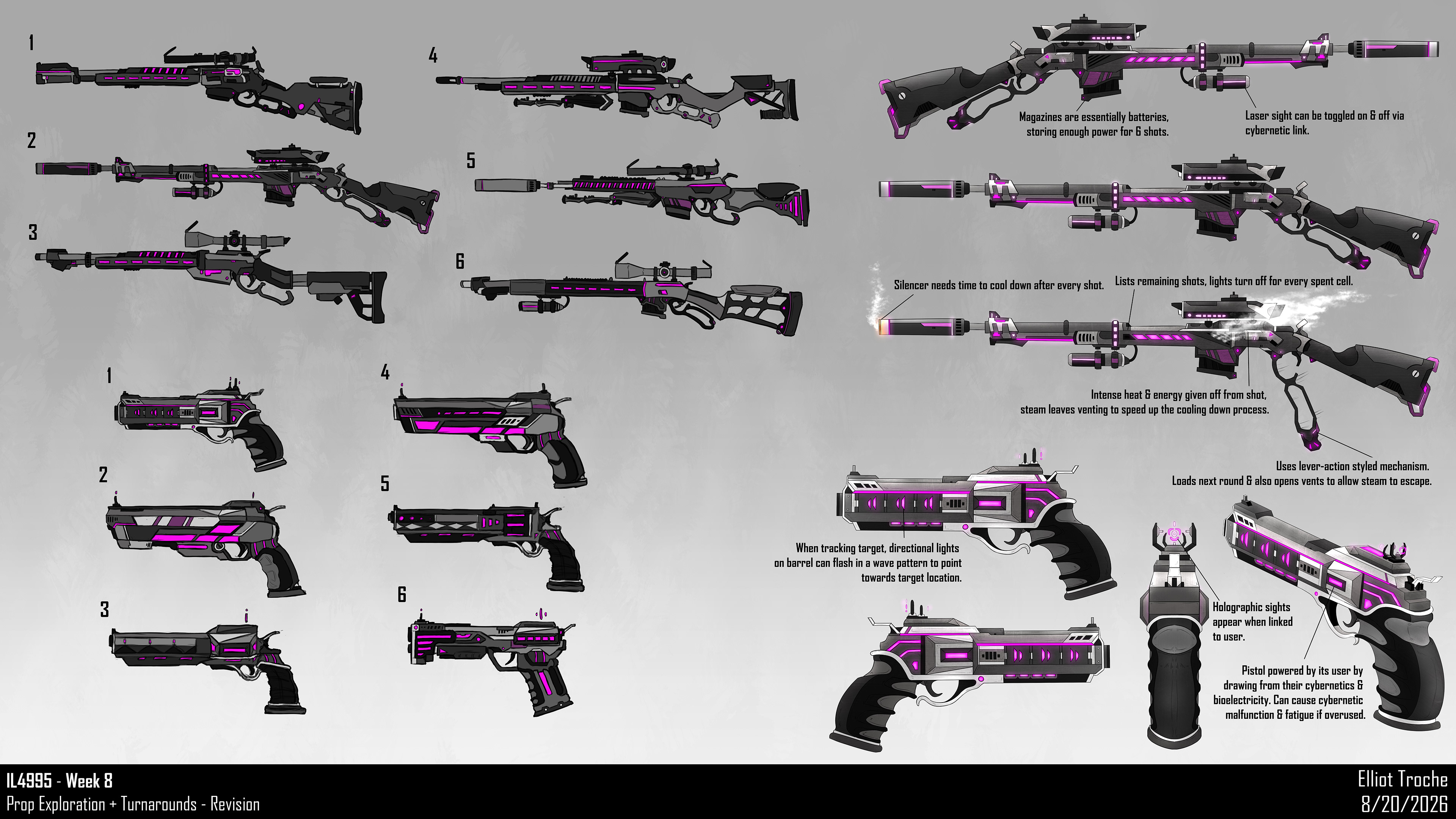 Prop Design Exploration + Cleaned Up Turnarounds