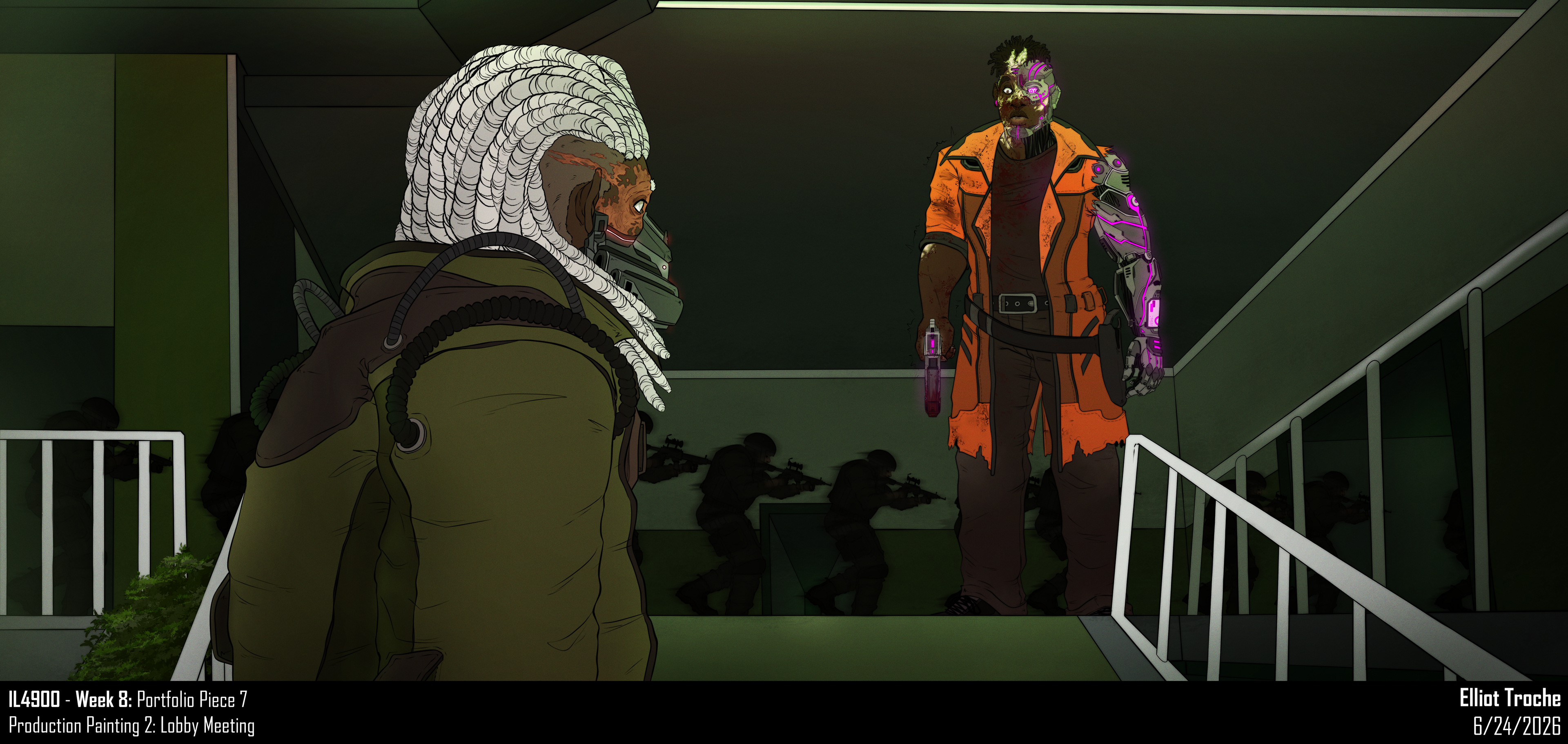 Production Painting - Lobby Meeting