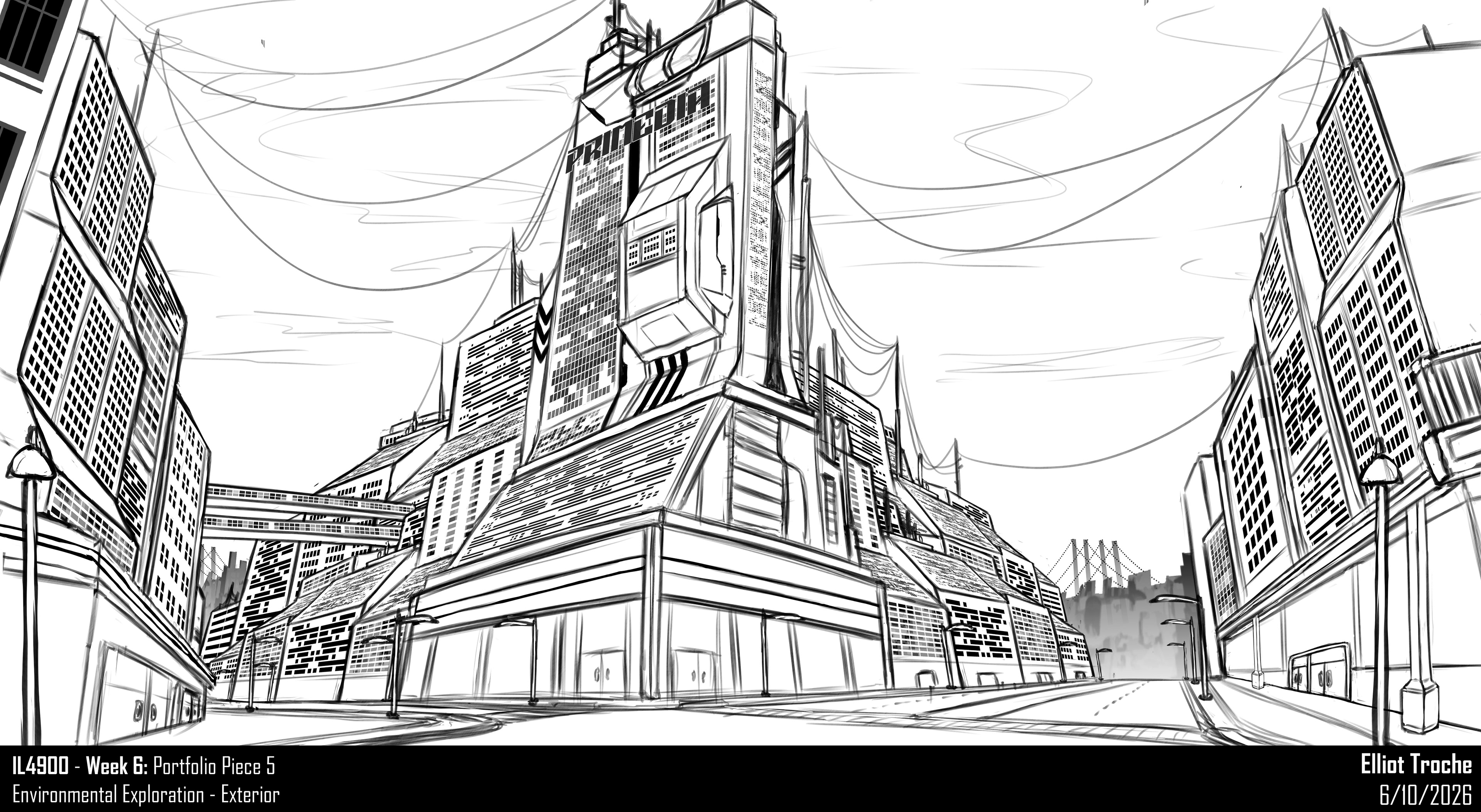 Environmental Exploration - Exterior Sketch