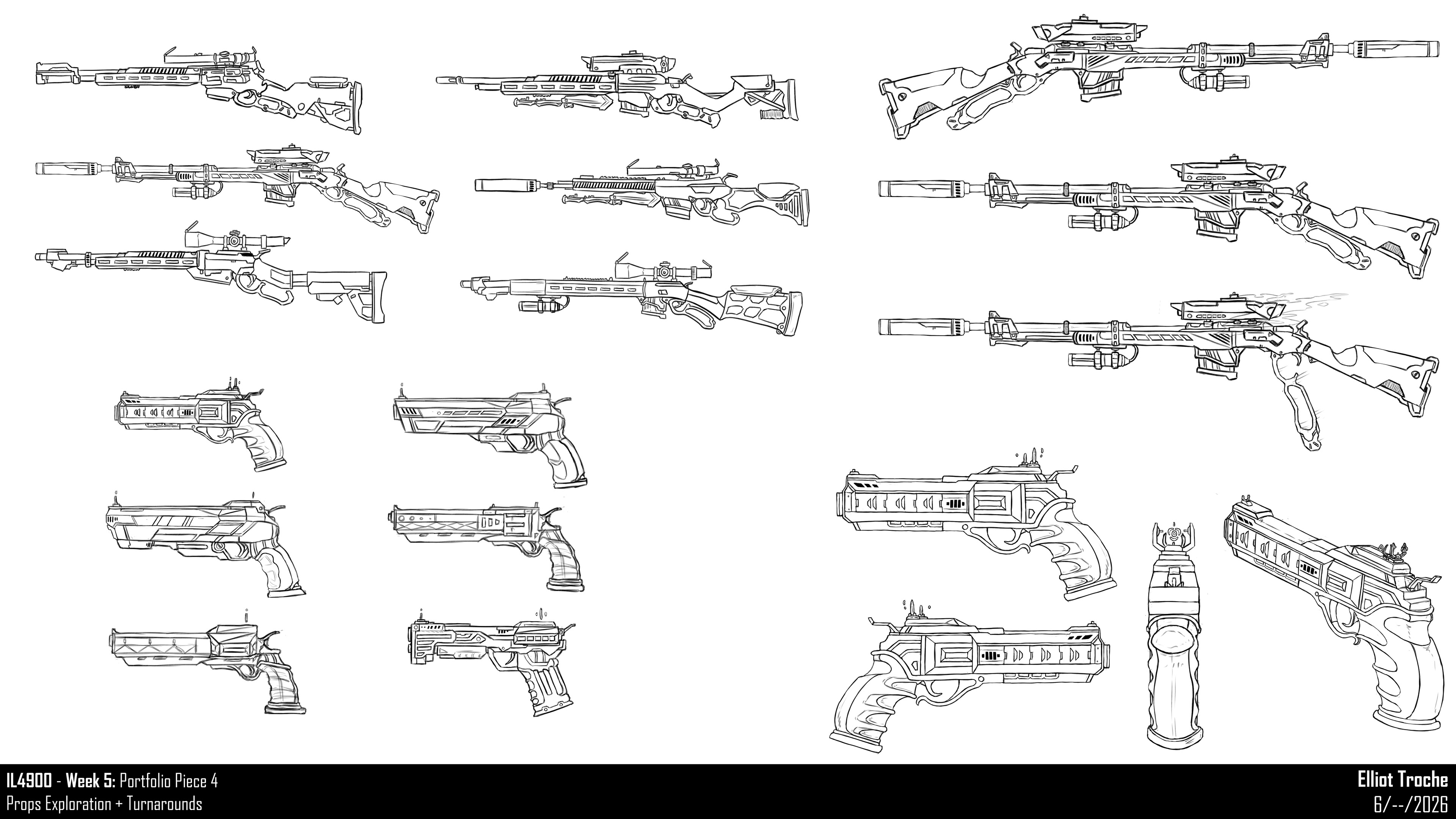 Prop Exploration + Turnarounds - Sketches