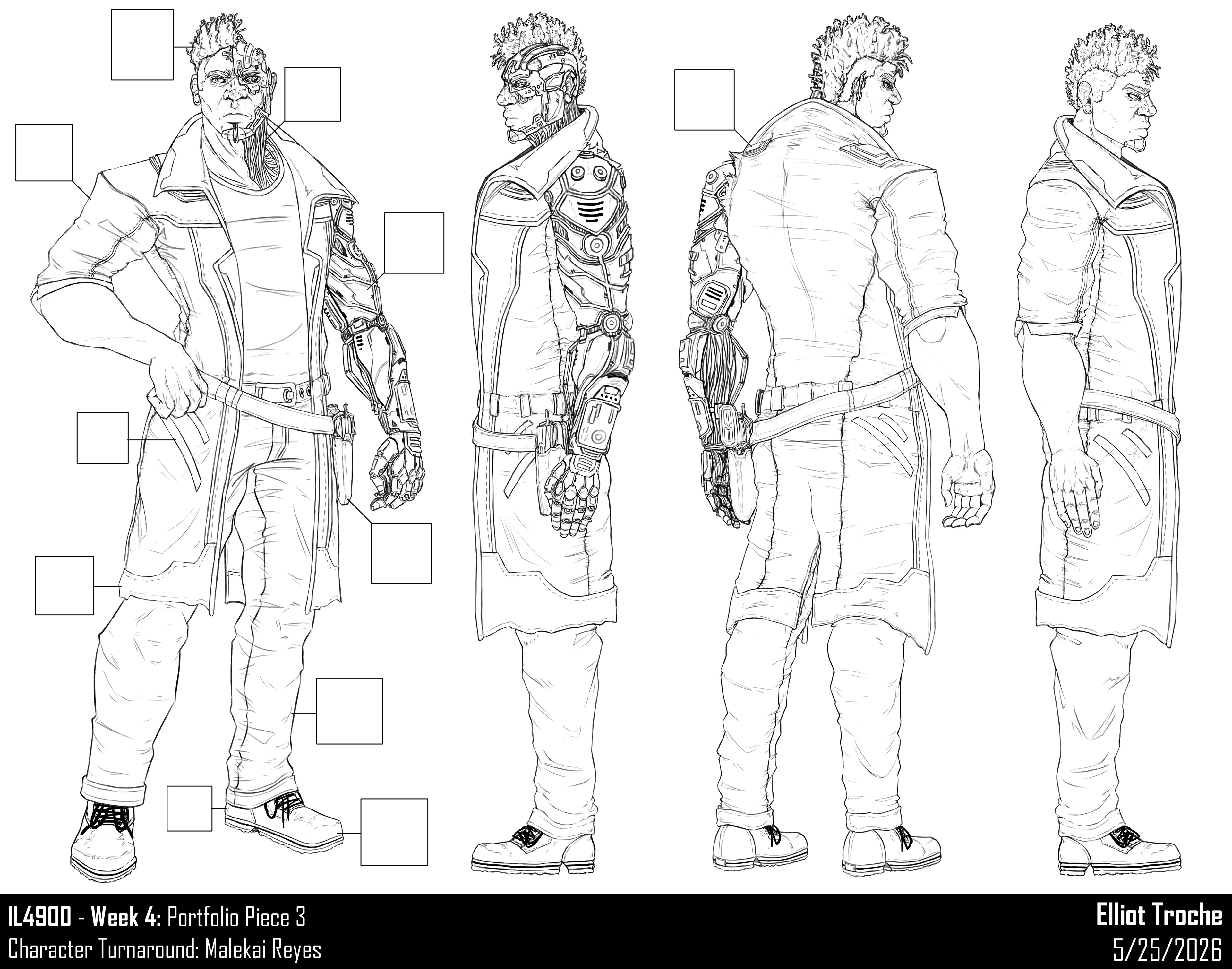 Character Turnaround - Sketches