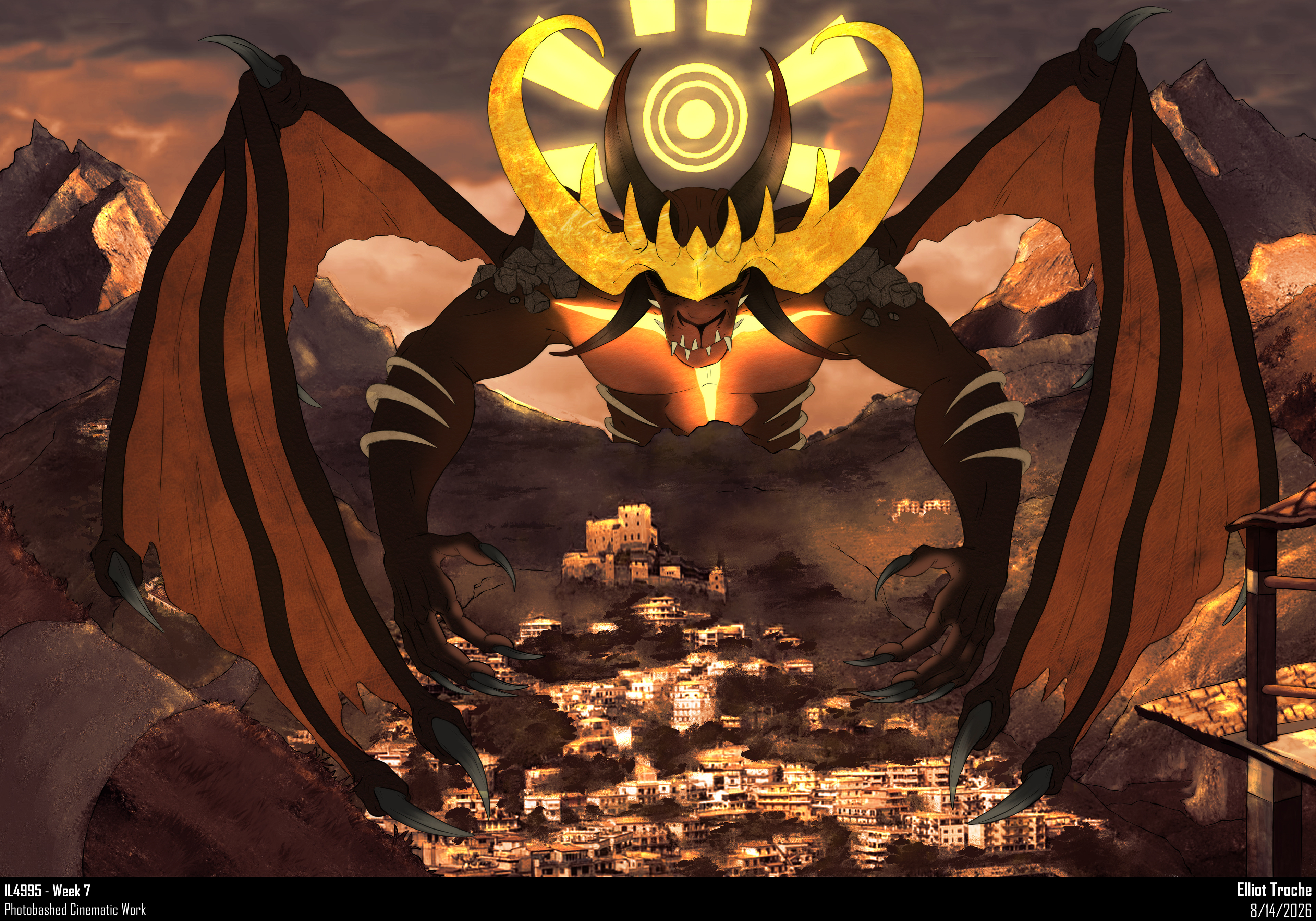 Satan - Photobashed Cinematic Color WIP