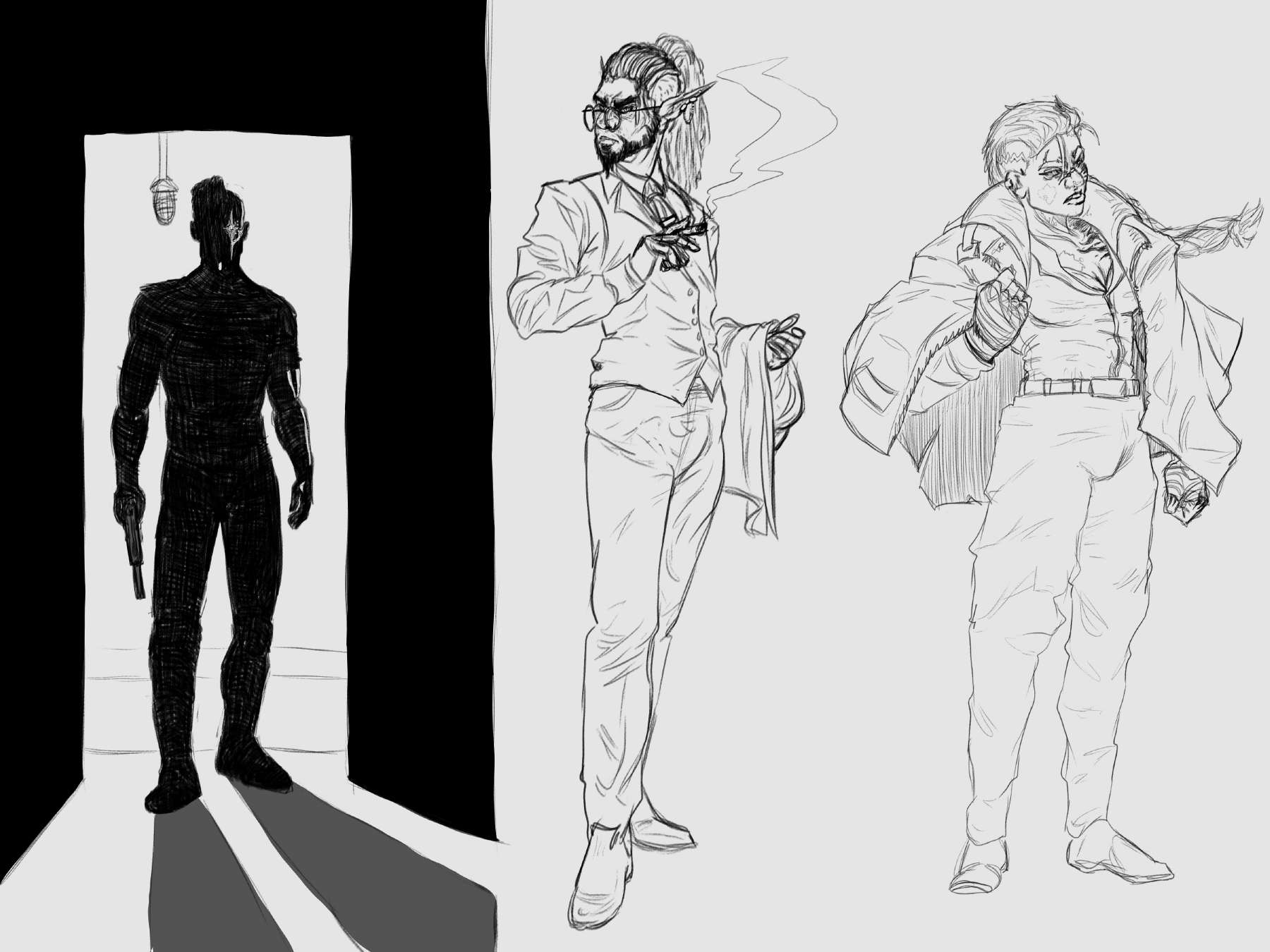 Outfit Explorations + Narrative Frame