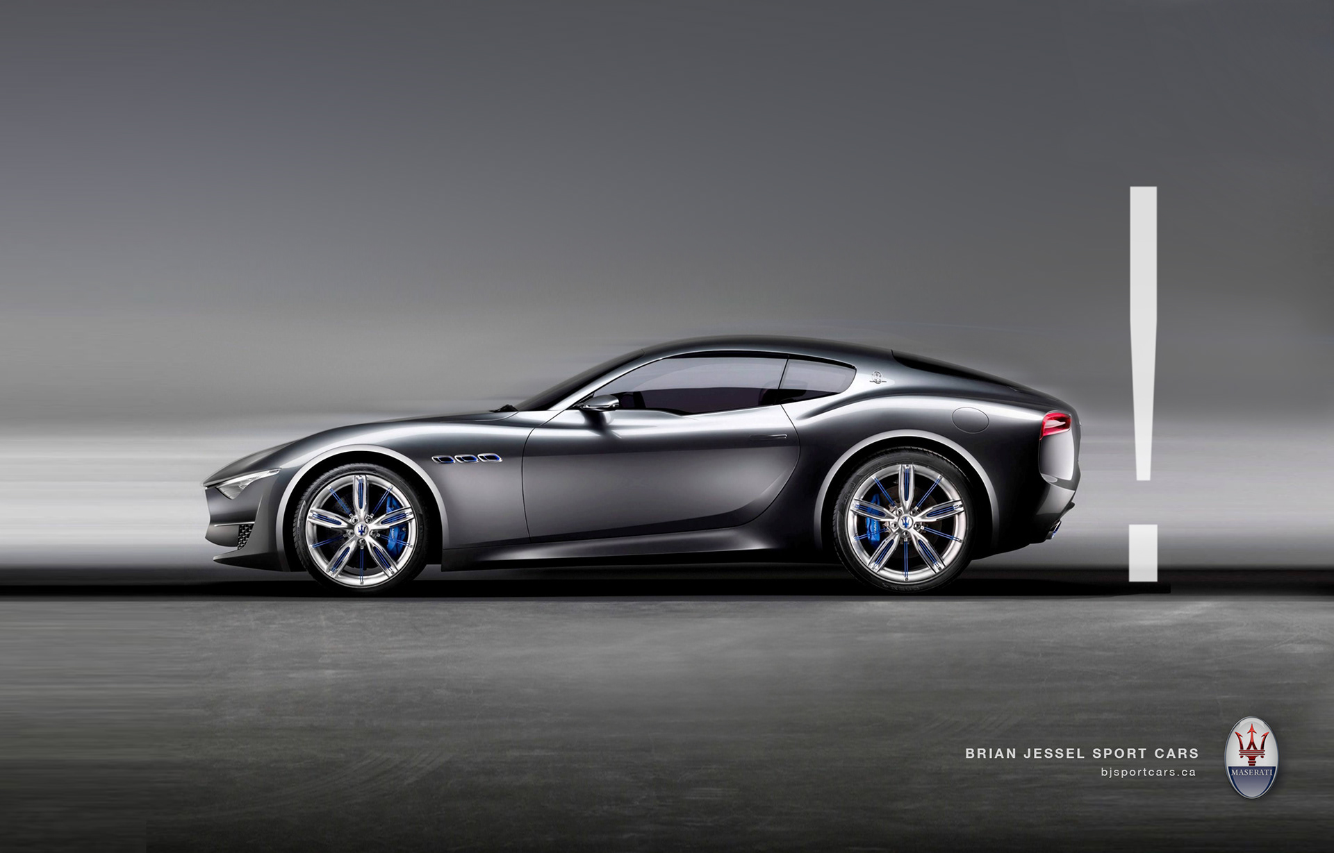 Luxury sport car magazine ad