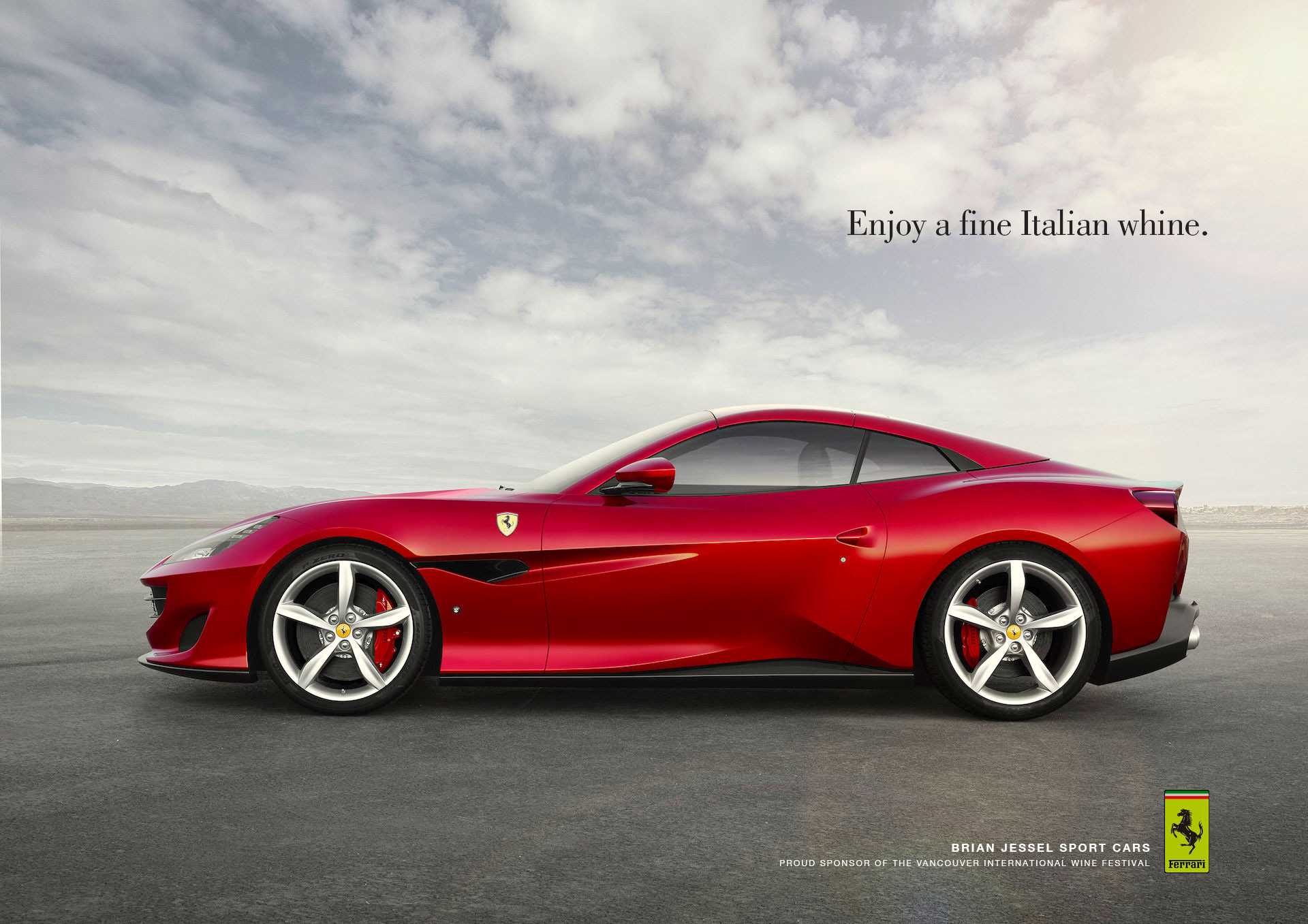 Ferrari Vancouver International Wine Festival Ad