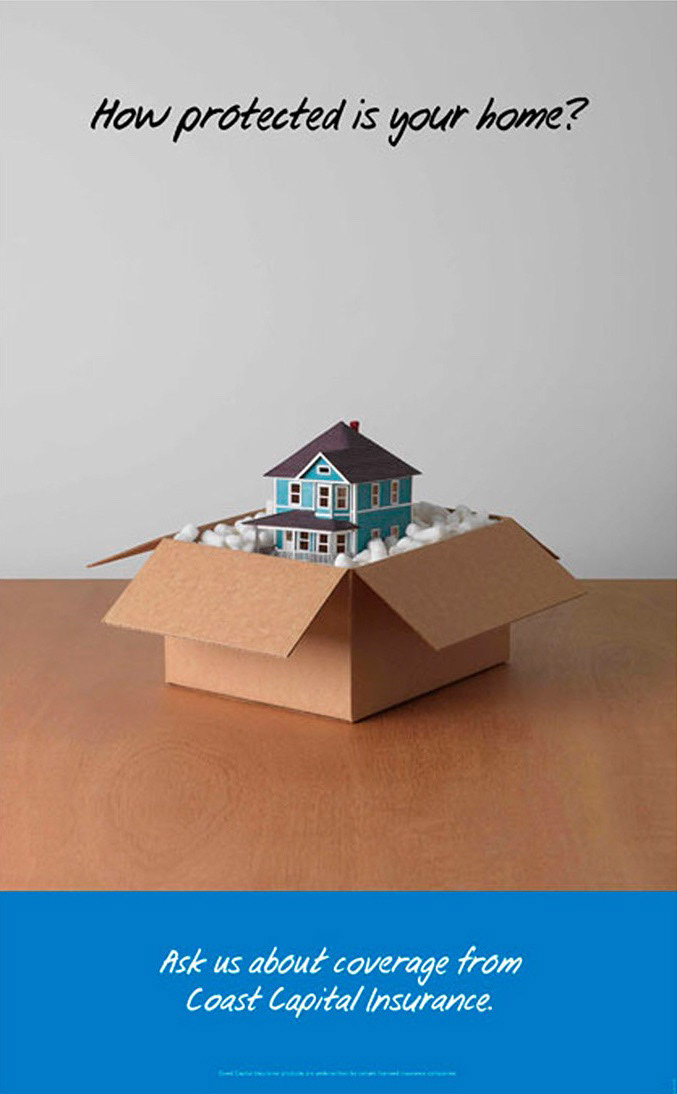 Bank home insurance poster