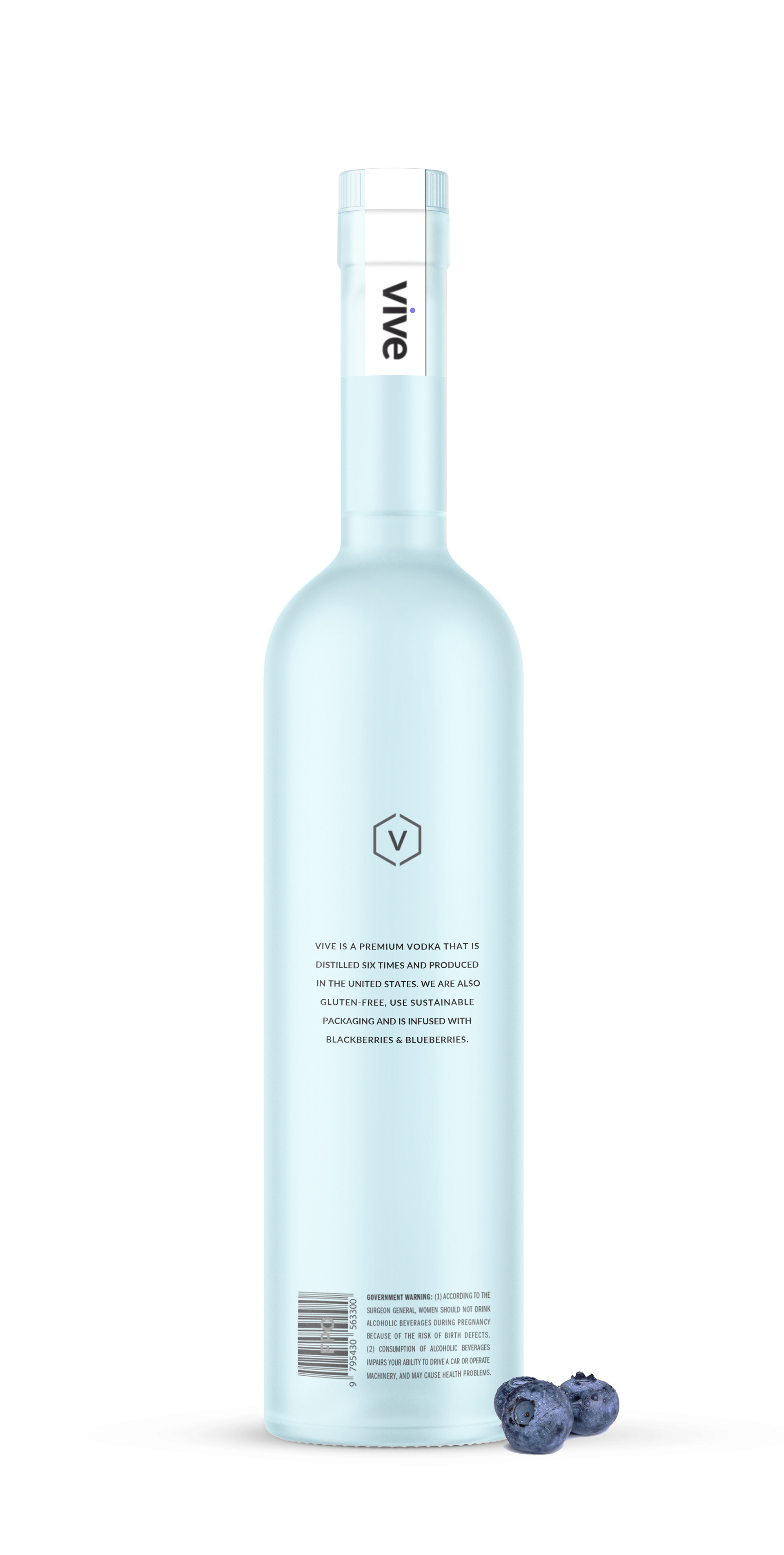 Vodka logo and bottle packaging design