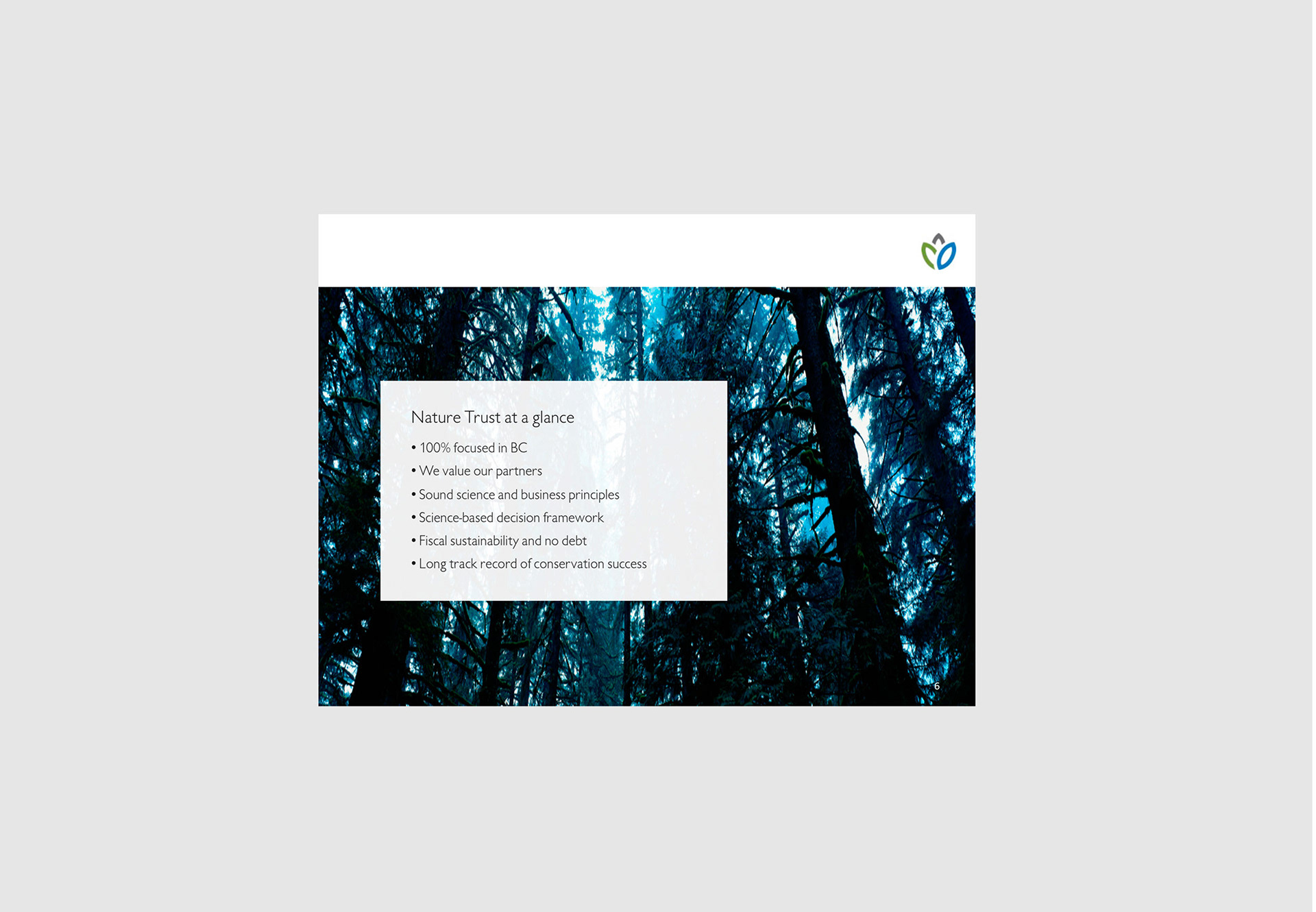 Nature Trust of British Columbia Powerpoint Design
