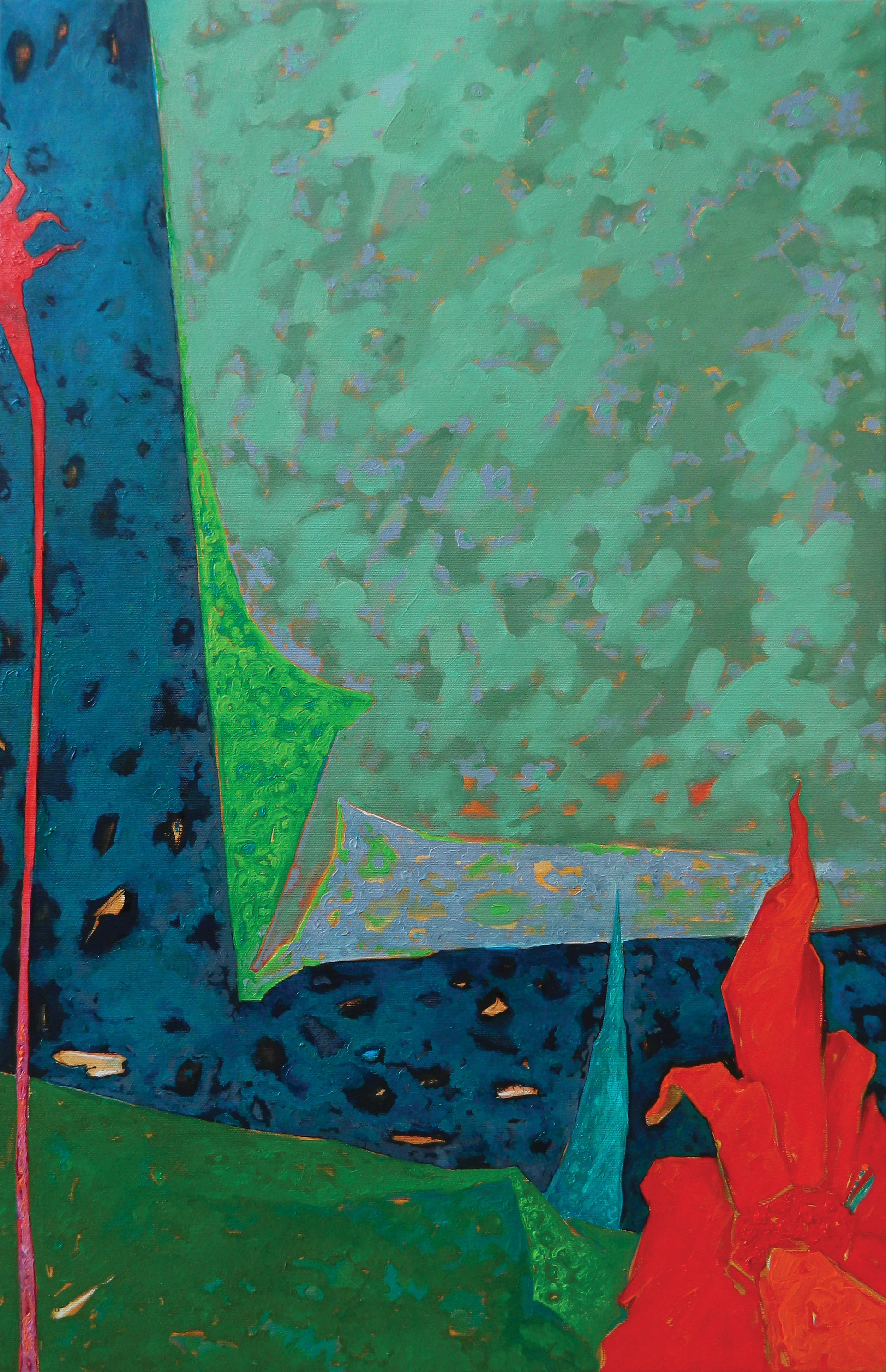 Conflict Vegetal 31, ulei/ panza, 80 x 50 cm, 2022