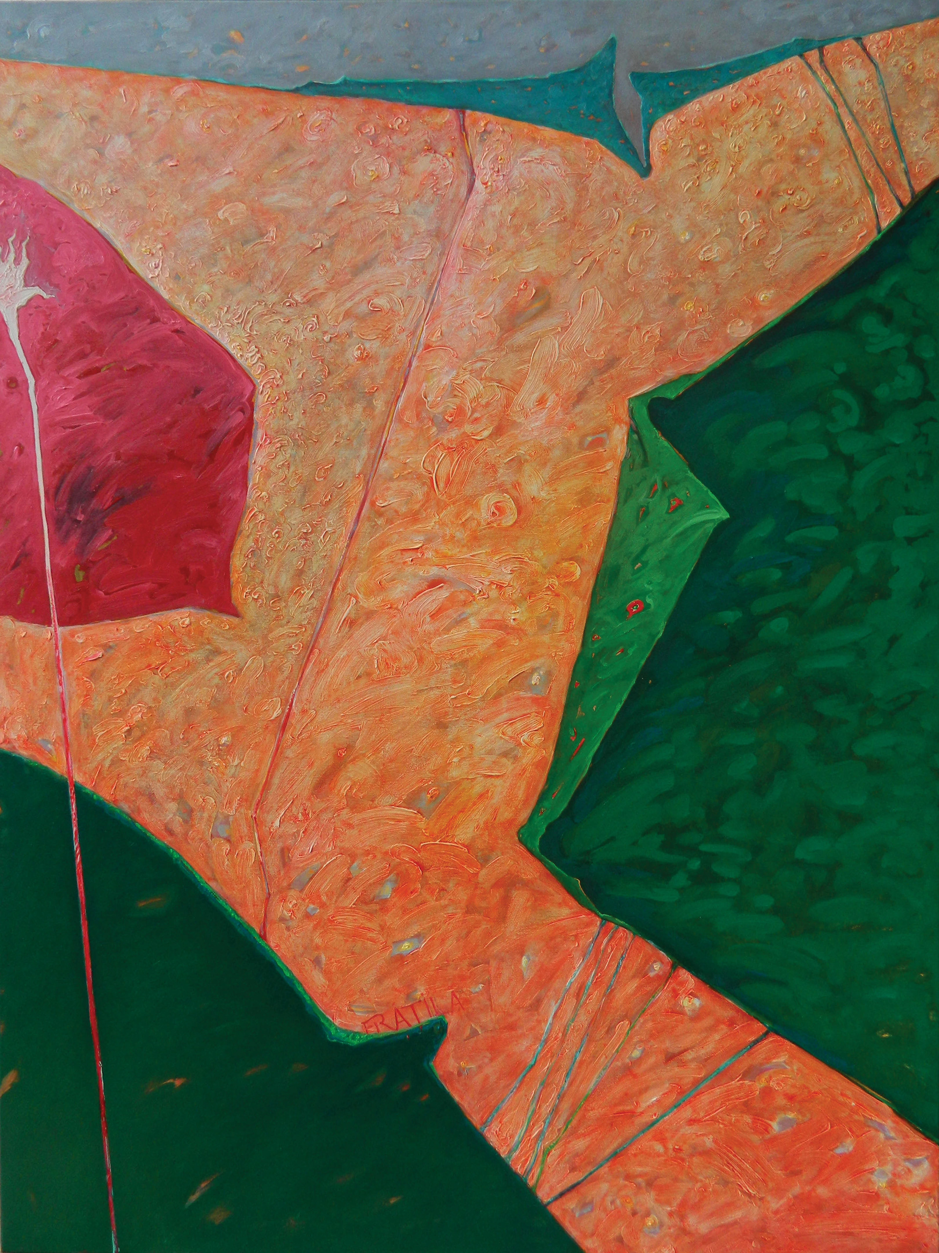 Conflict Vegetal 38, ulei/ panza, 120 x 90 cm, 2022