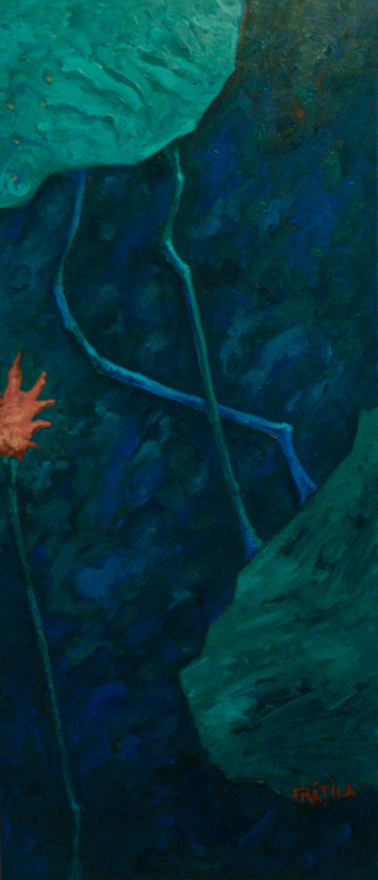 Conflict Vegetal 18, ulei/ panza, 70 x 30 cm, 2016