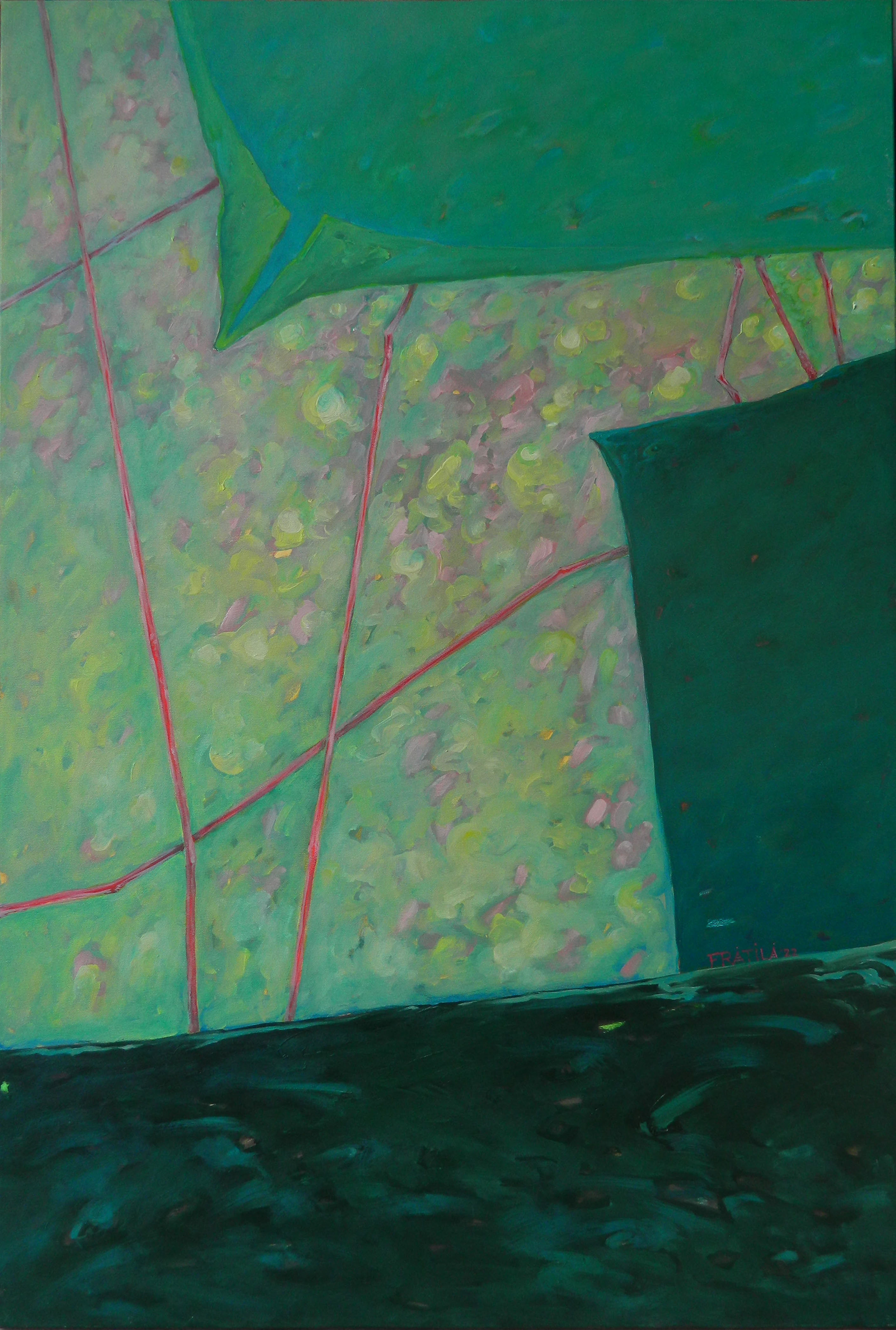 Conflict Vegetal 35, ulei/ panza, 120 x 80 cm, 2022