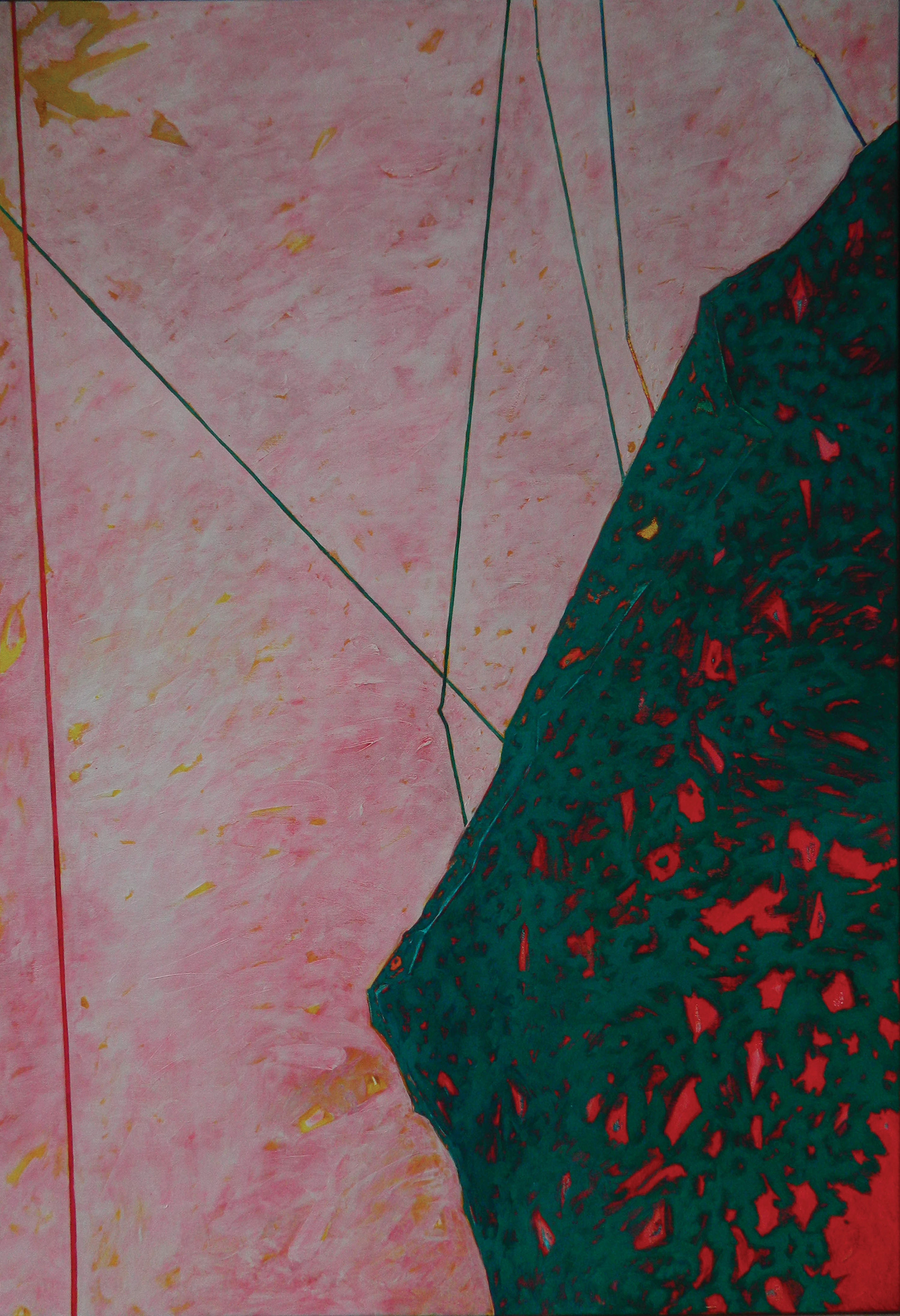 Conflict Vegetal 45, ulei/ panza, 130 x 90 cm, 2023