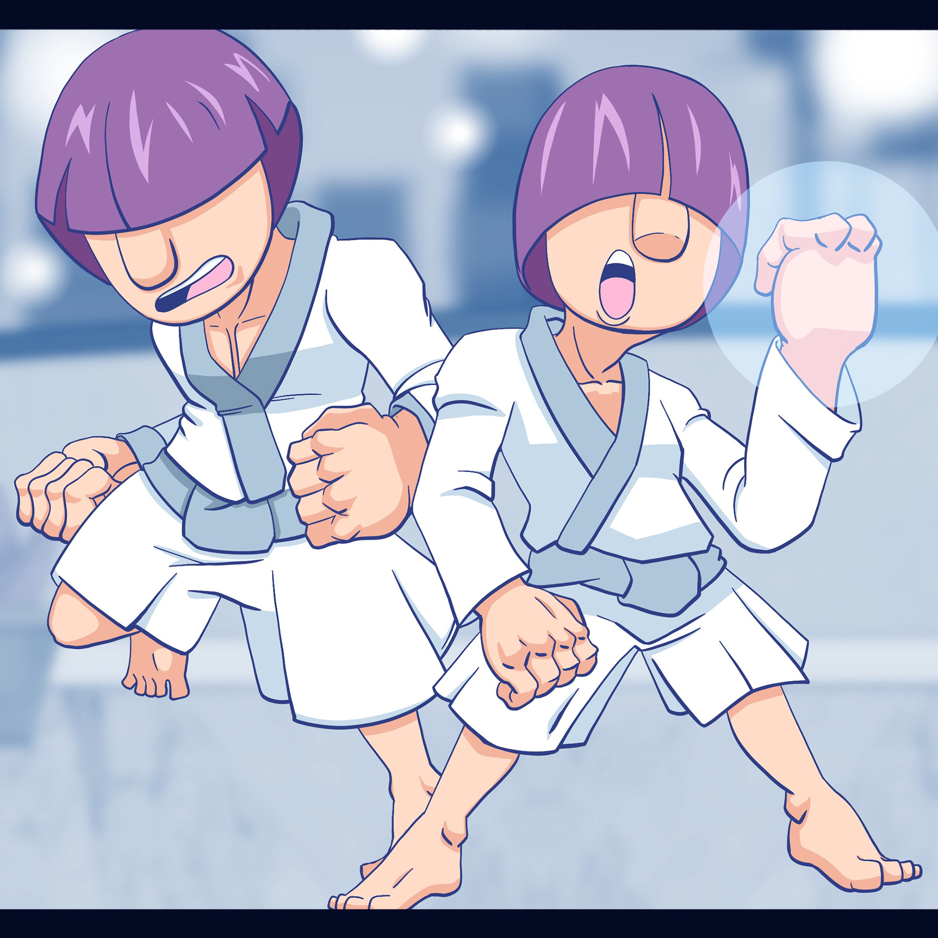 Key Visuals for Chapter 7 of Ninja Squad la Deluxe on Webtoon